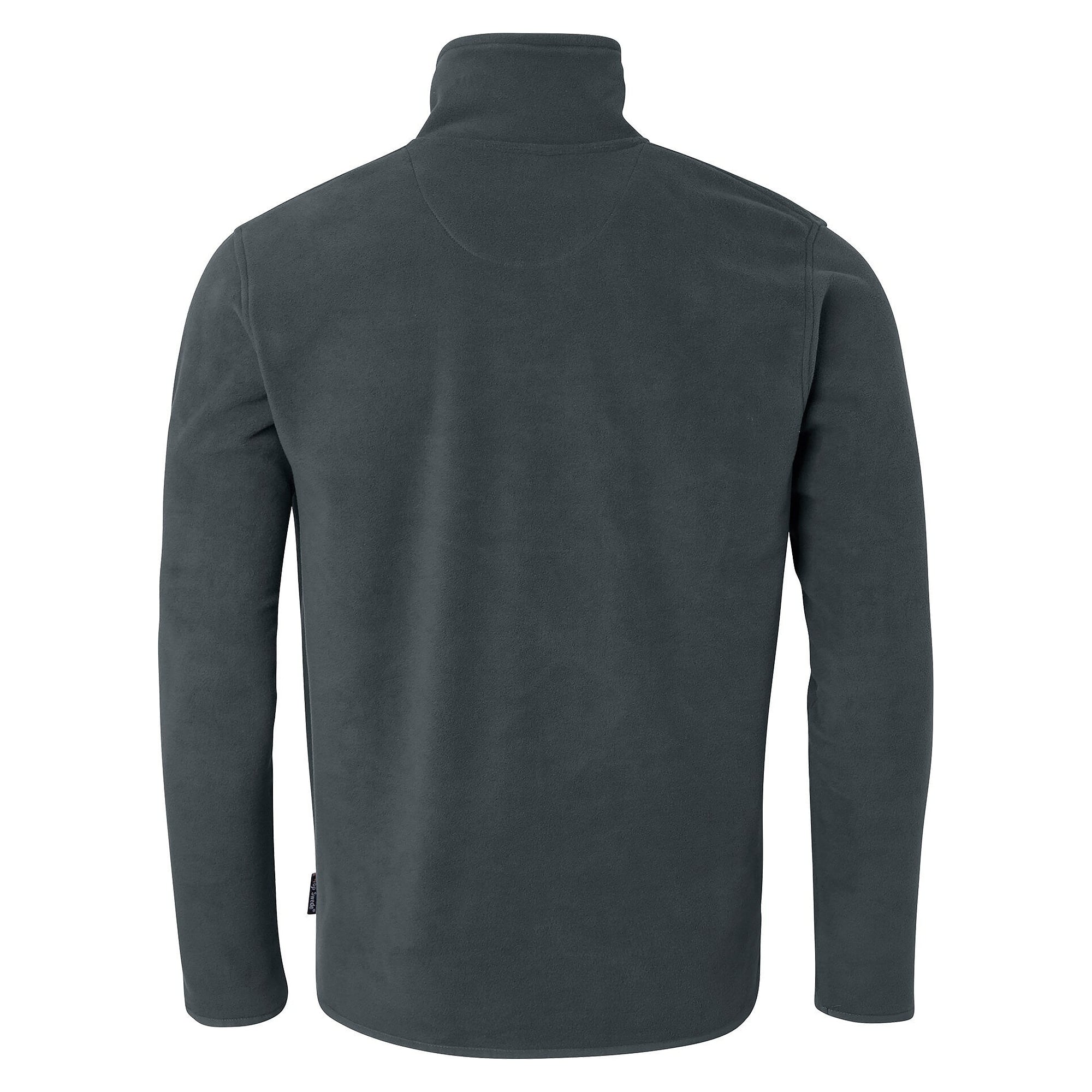 154 unisex fleece jacket with full-length zip and zipped side pockets, dark grey - Top Swede 1000718021