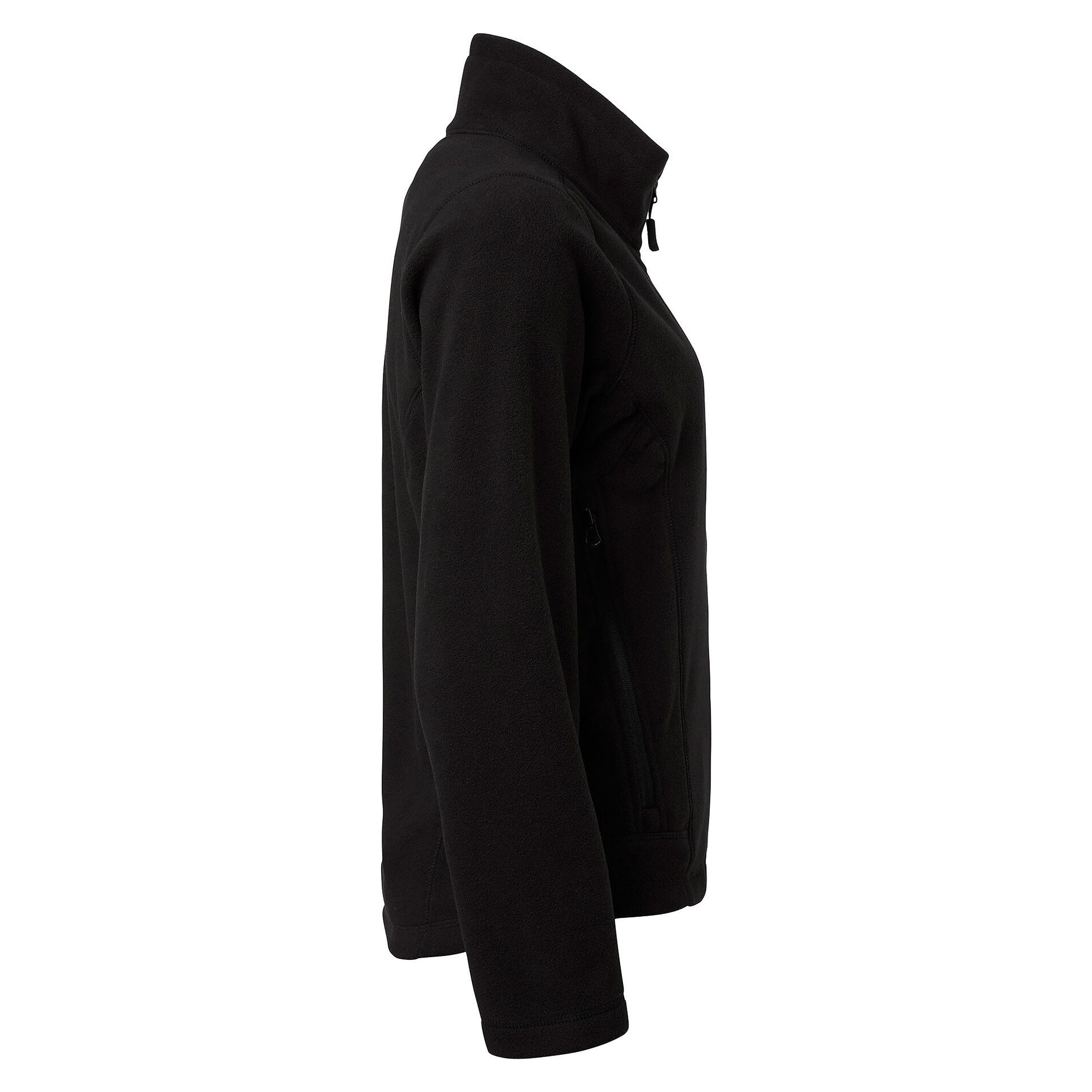 Veste polaire femme 1642 cintrée avec protège-menton et poches zippées, noire - Top Swede 1000719001