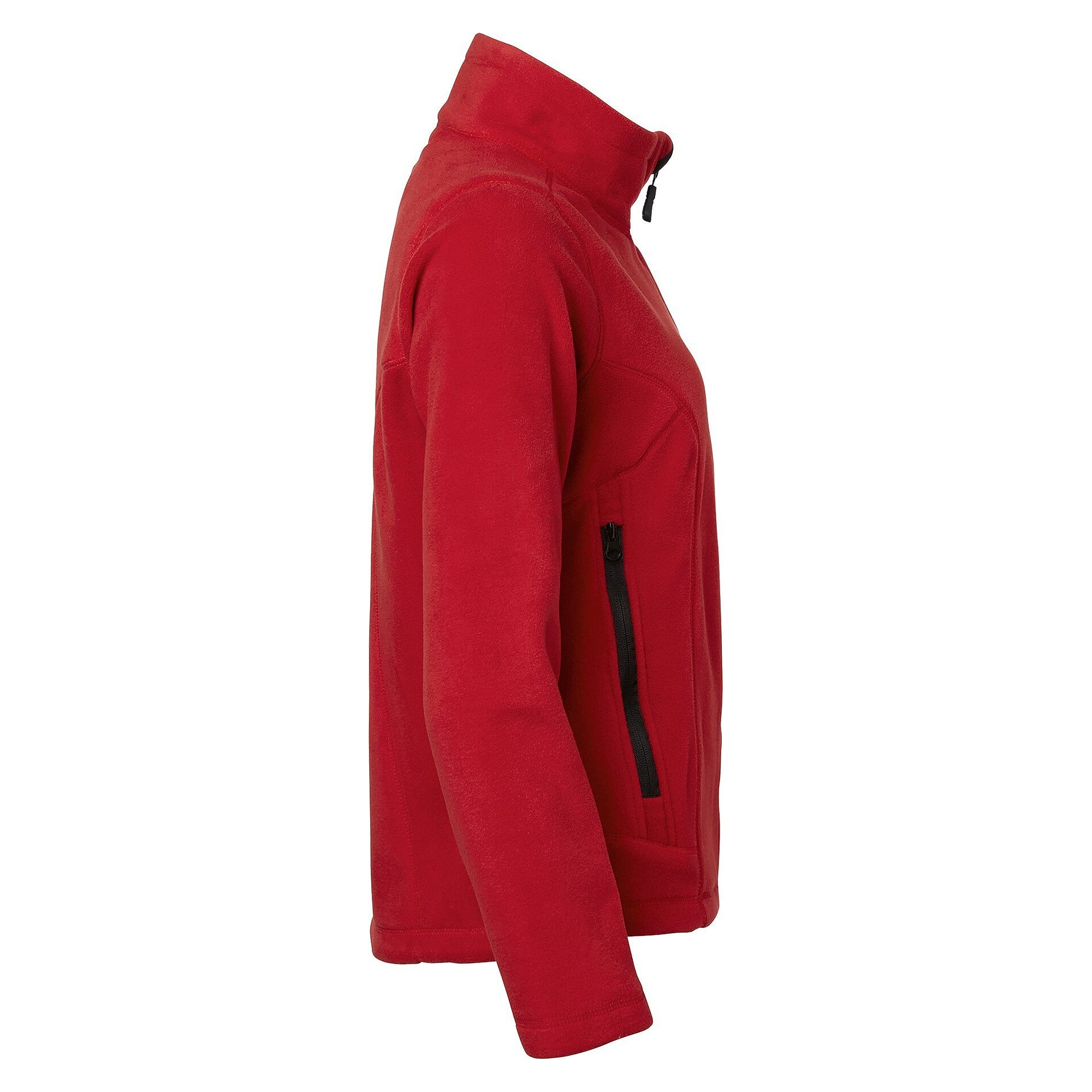 Veste polaire femme 1642 cintrée avec protège-menton et poches zippées, rouge - Top Swede 1000719607