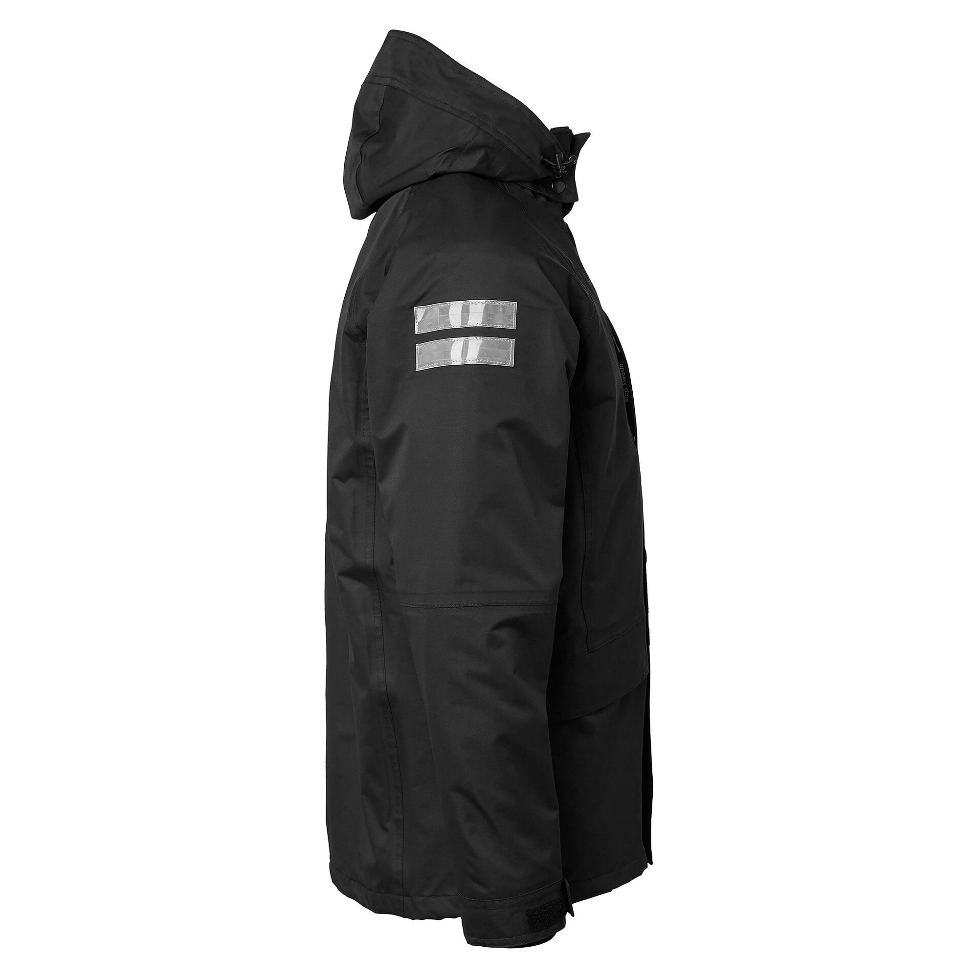 3-in-1-Parka 167 nach EN 343 mit Mikrofleece-Innenjacke, Wassersäule 10.000 mm, schwarz - Top Swede 1000724001