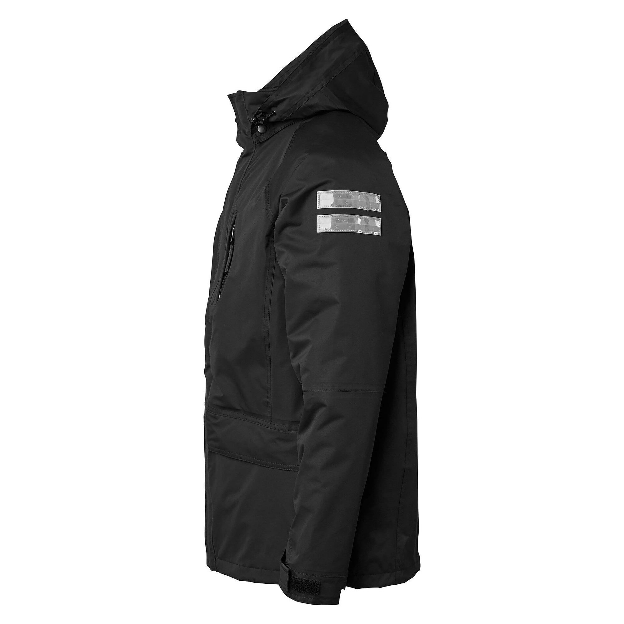 3-in-1-Parka 167 nach EN 343 mit Mikrofleece-Innenjacke, Wassersäule 10.000 mm, schwarz - Top Swede 1000724001