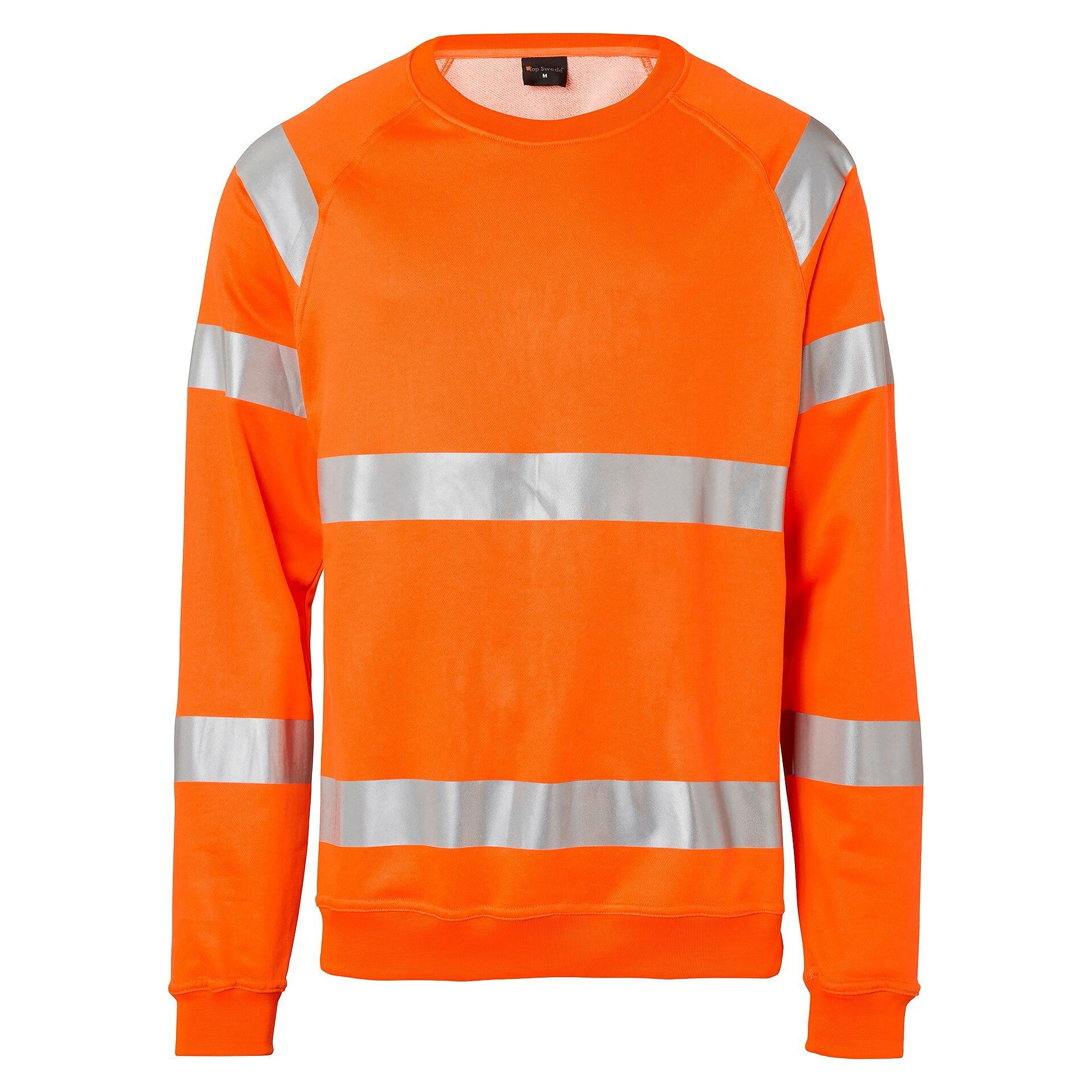 Sweat-shirt haute visibilité 169 col rond, EN ISO 20471, orange - Top Swede 1000726811