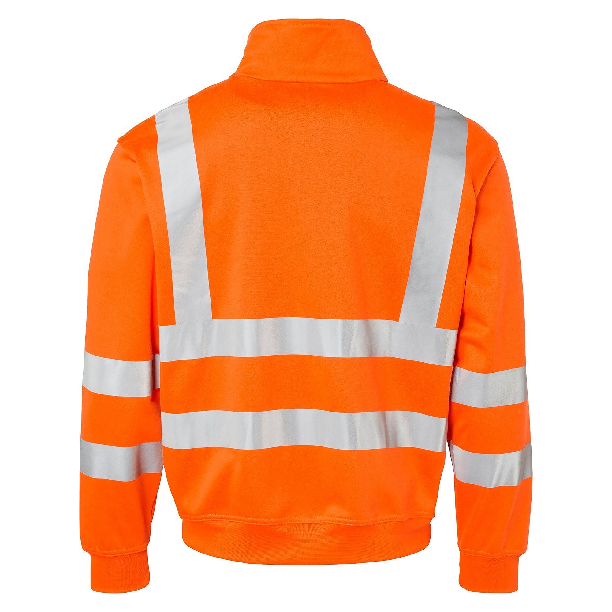 Sweat-shirt haute visibilité zippé à col, orange fluo, EN ISO 20471 - Top Swede 1000727811