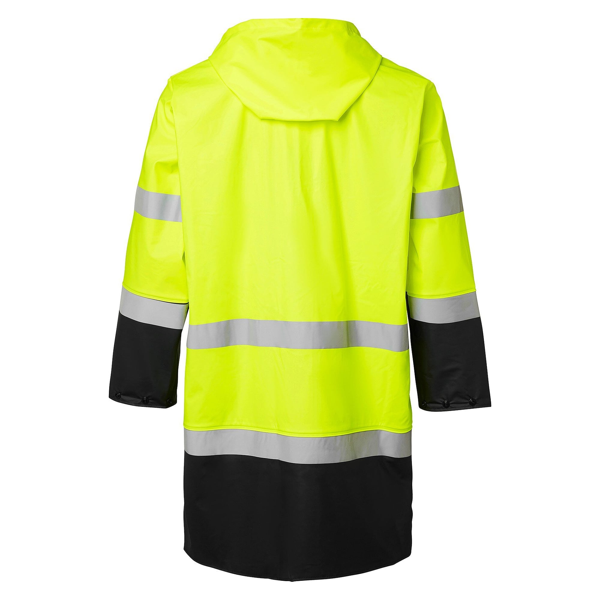 Manteau de pluie haute visibilité 181, 100 cm, EN 343 3/1, EN ISO 20471 cl. 3, jaune/noir - Top Swede 1000733982
