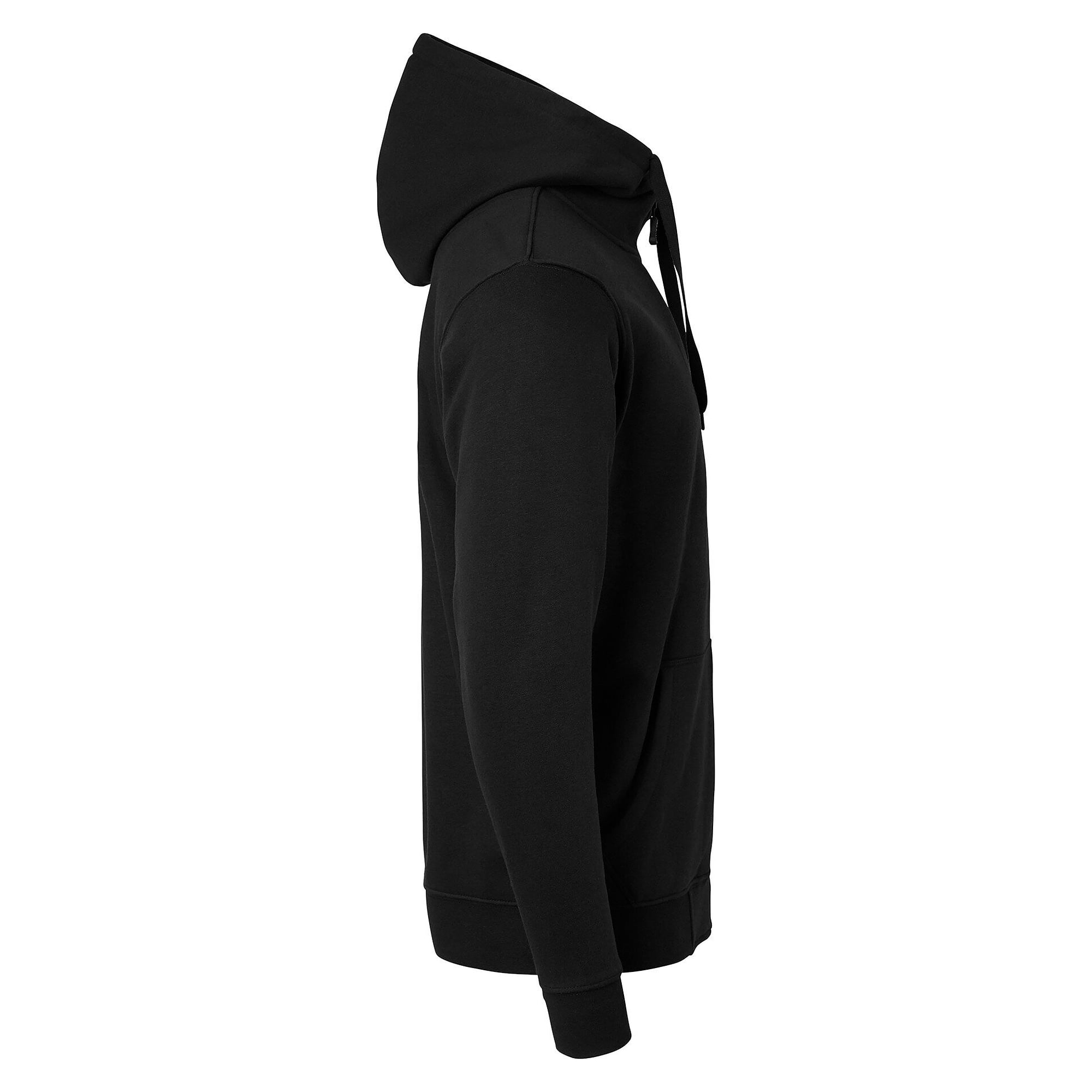 Veste sweat à capuche homme 185 à zip intégral, capuche fixe et poches, noir - Top Swede 1000735001