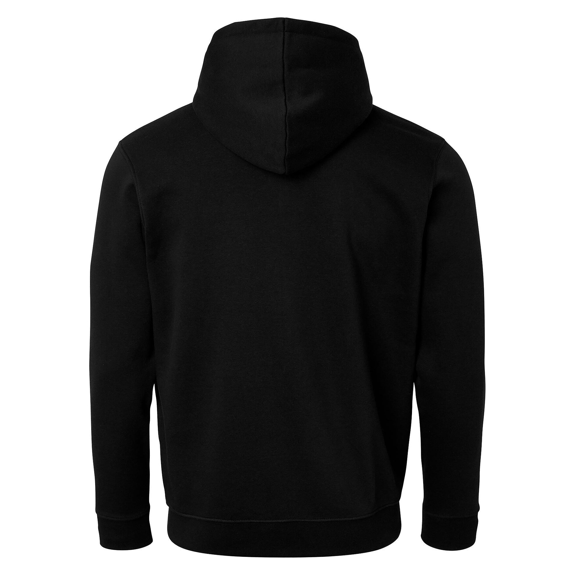 Veste sweat à capuche homme 185 à zip intégral, capuche fixe et poches, noir - Top Swede 1000735001