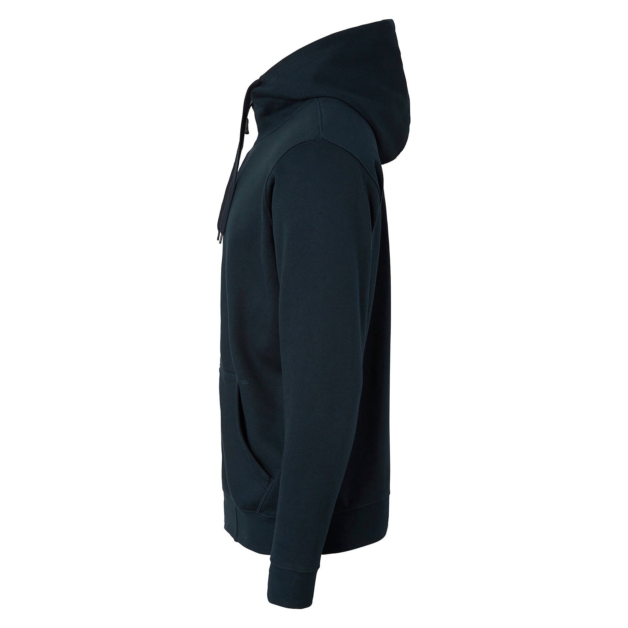 Veste sweat à capuche homme 185 à zip intégral, capuche fixe et poches, bleu marine - Top Swede 1000735403