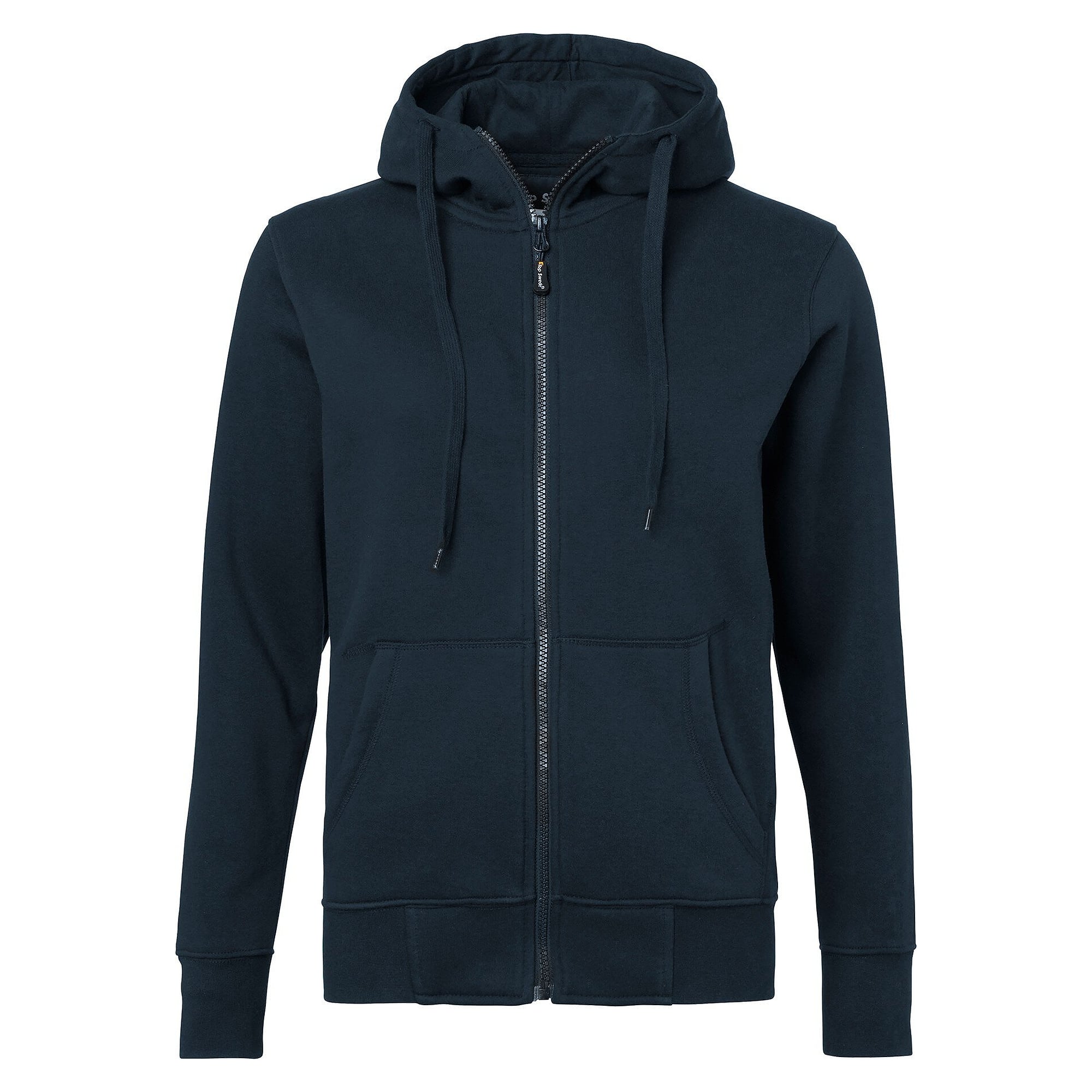 Veste sweat à capuche femme 186 à zip intégral, capuche fixe et poches, bleu marine - Top Swede 1000736403