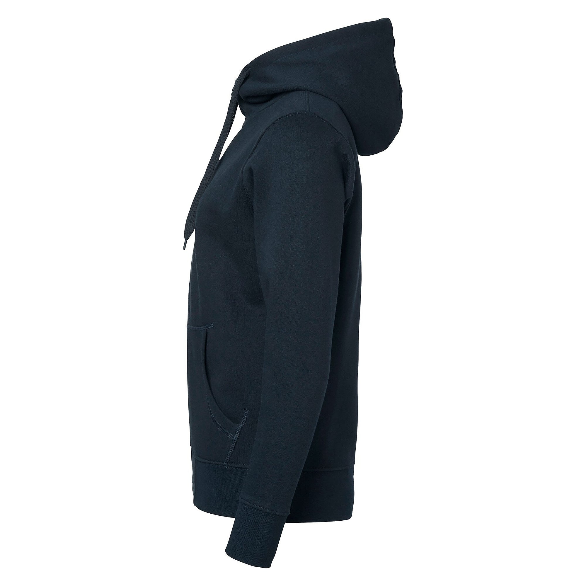 Veste sweat à capuche femme 186 à zip intégral, capuche fixe et poches, bleu marine - Top Swede 1000736403