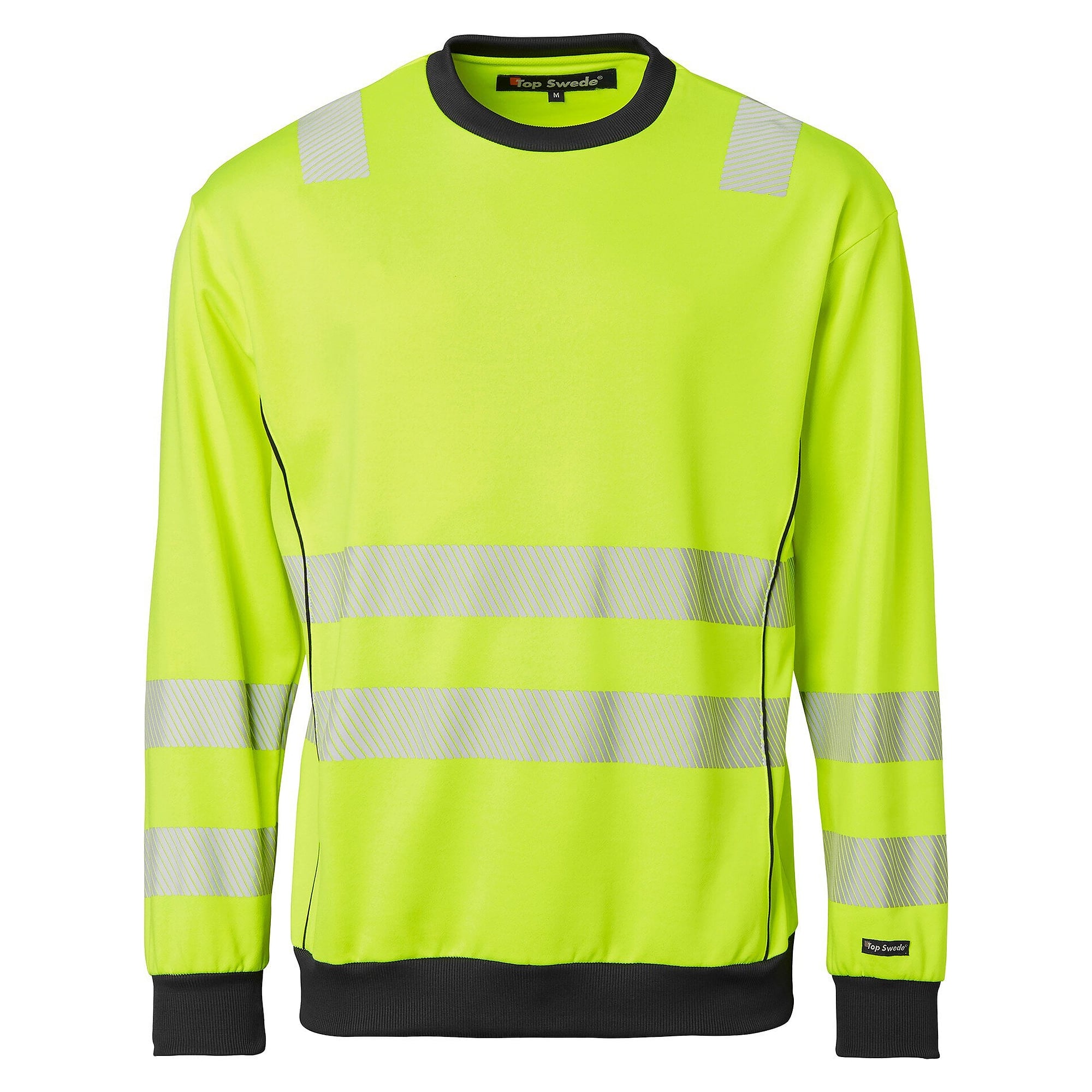 Sweat-shirt haute visibilité 1929 polyester-coton, EN ISO 20471 classe 3, jaune fluo - Top Swede 1000740712