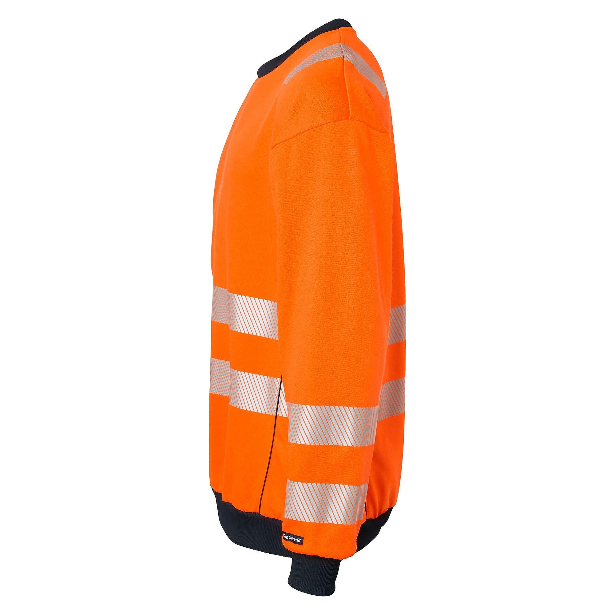 Sweat-shirt haute visibilité 1929 polyester-coton, EN ISO 20471 classe 3, orange fluo - Top Swede 1000740811