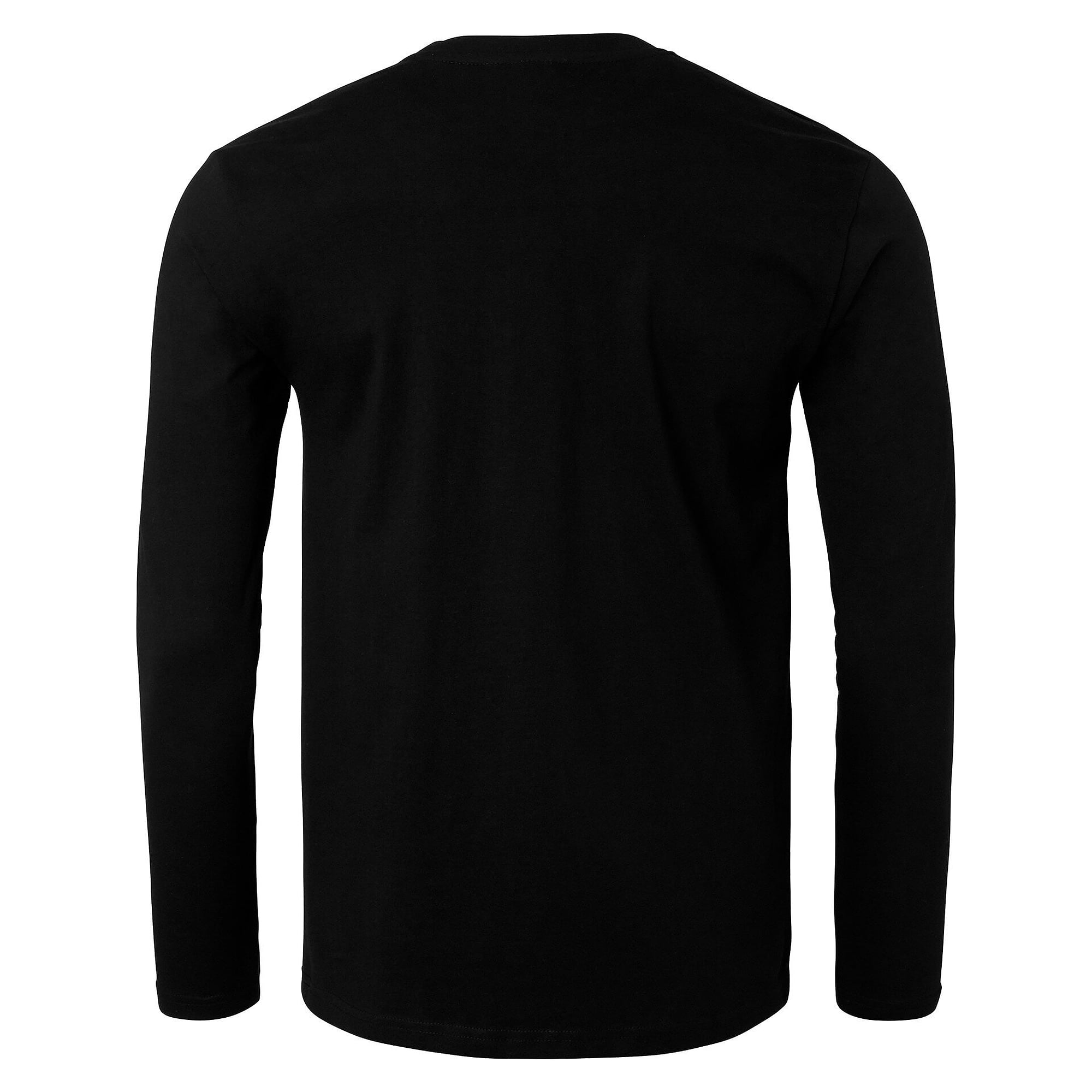 Langarm-T-Shirt 138 mit Rundhals aus doppeltem Elasthan, Unisex, Schwarz - Top Swede 1000848001