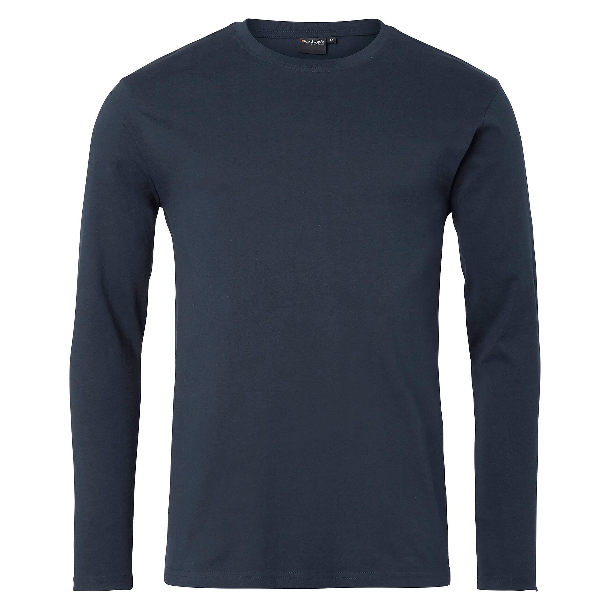T-shirt manches longues 138 col rond en élasthanne doublé, unisexe, bleu marine - Top Swede 1000848403