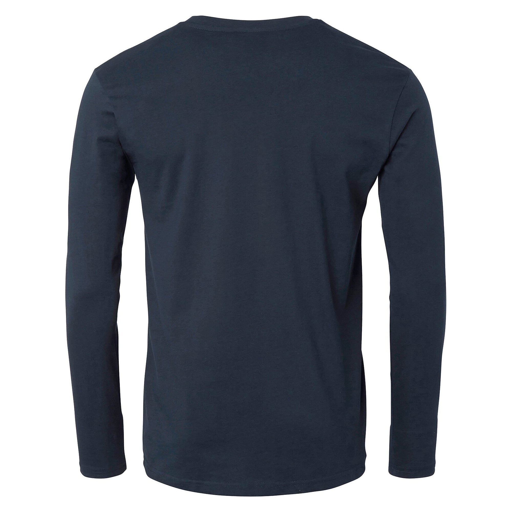 Langarm-T-Shirt 138 mit Rundhals aus doppeltem Elasthan, Unisex, Navyblau - Top Swede 1000848403