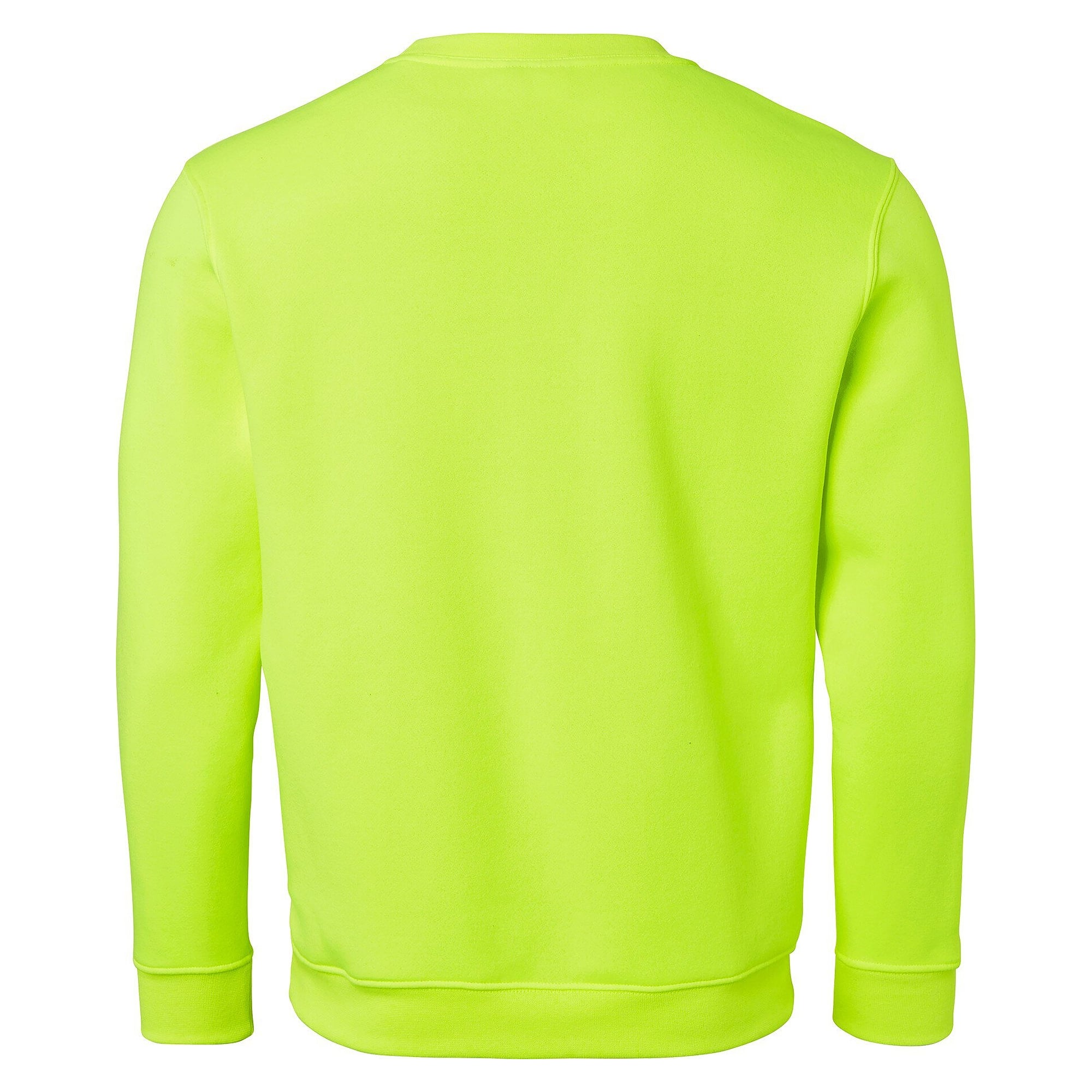 Sweat-shirt 240 col rond avec poignets et bord-côte, unisexe, jaune fluo - Top Swede 1000850712