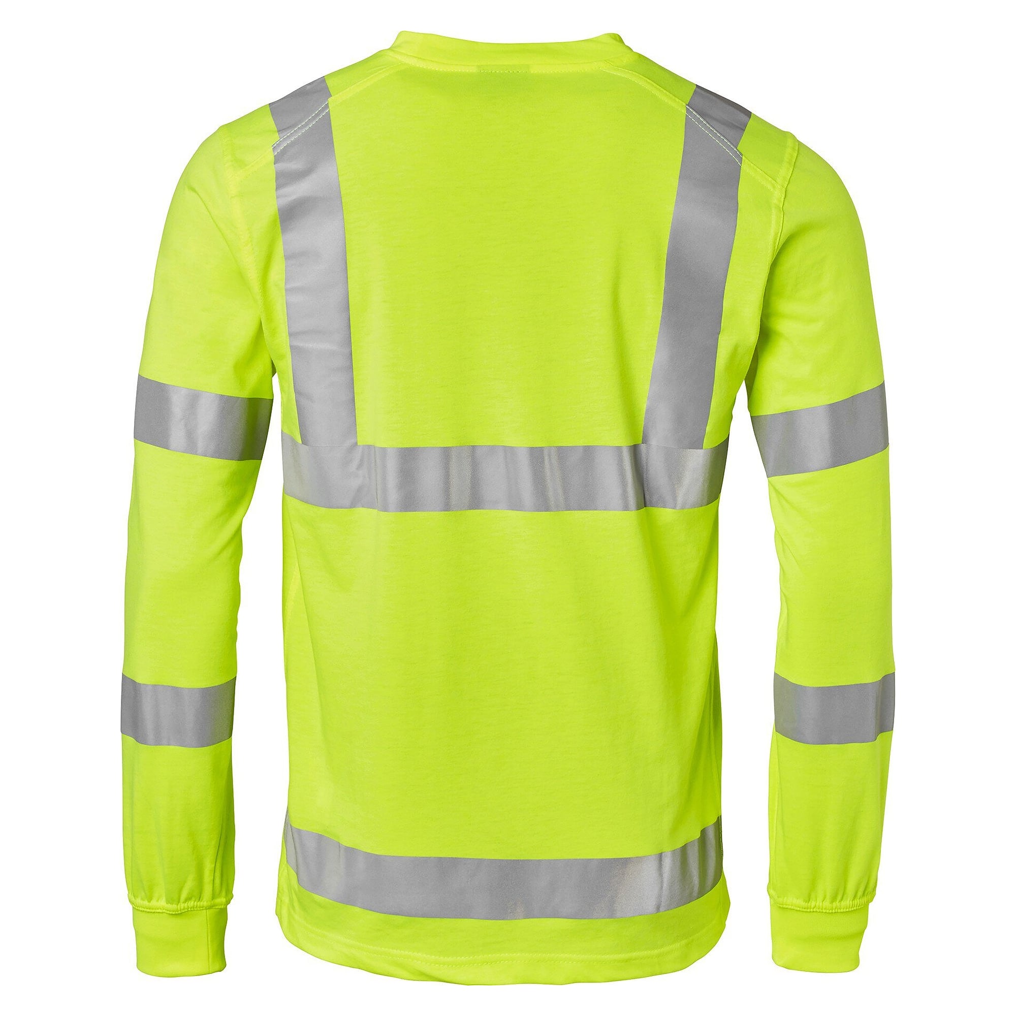 Hi-vis long-sleeve T-shirt 259 to EN ISO 20471 class 3 with reflectors, fluorescent yellow - Top Swede 1000853712