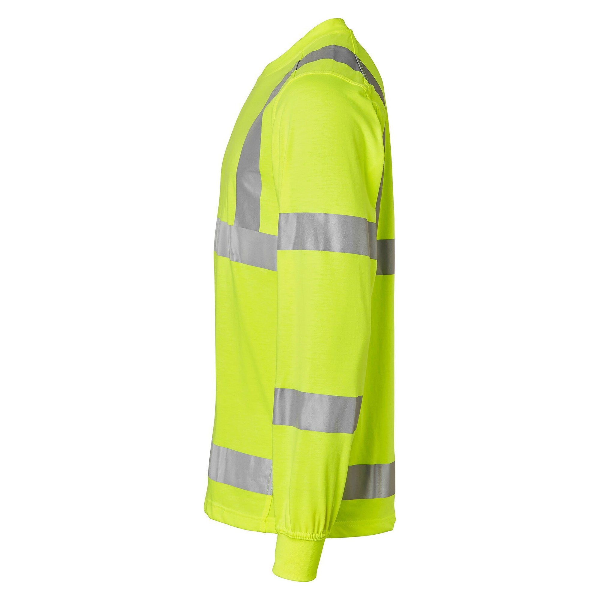 Hi-vis long-sleeve T-shirt 259 to EN ISO 20471 class 3 with reflectors, fluorescent yellow - Top Swede 1000853712