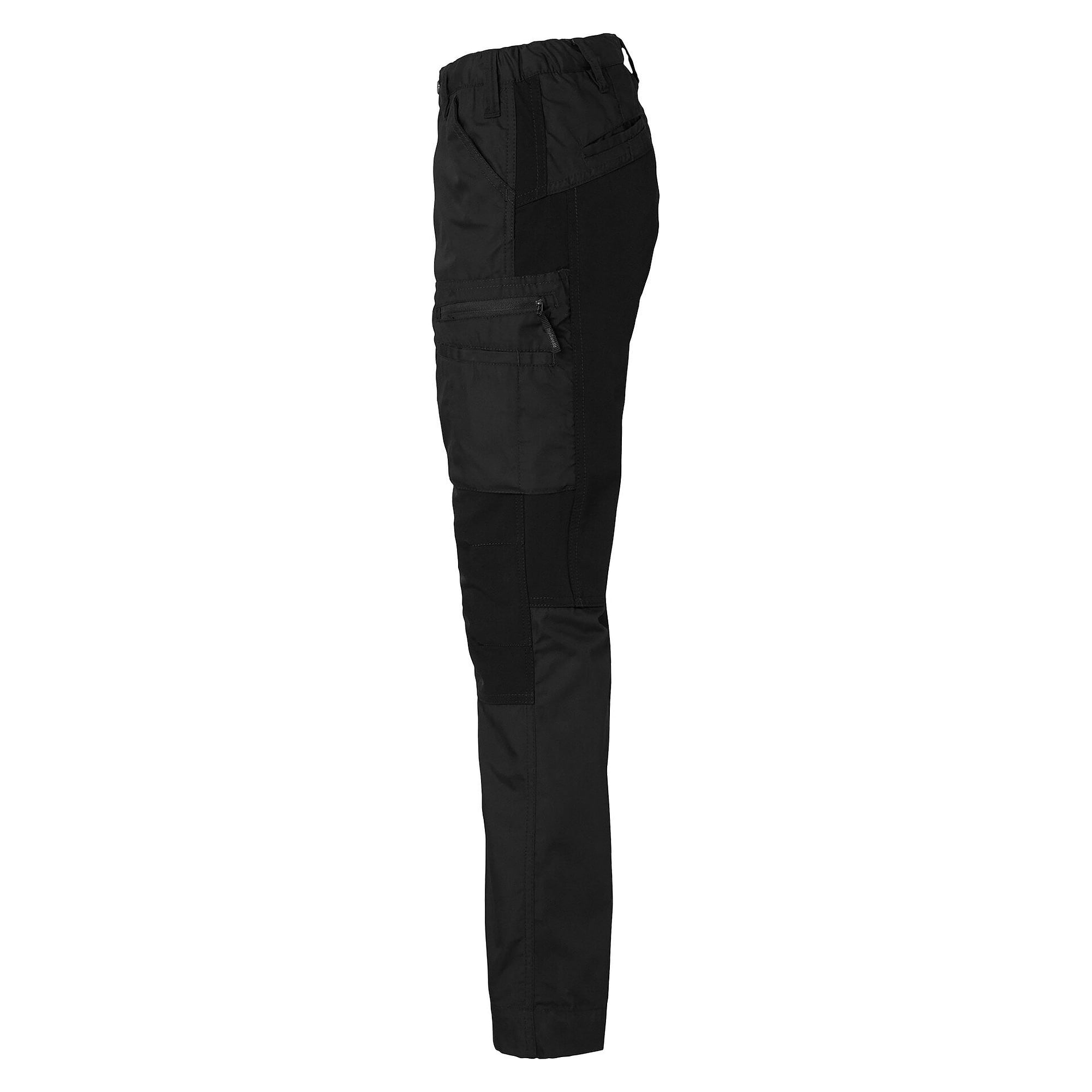Damen-Arbeitshose 301 aus Stretch mit vorgeformten Knien und Beintaschen, schwarz - Top Swede 1000875001