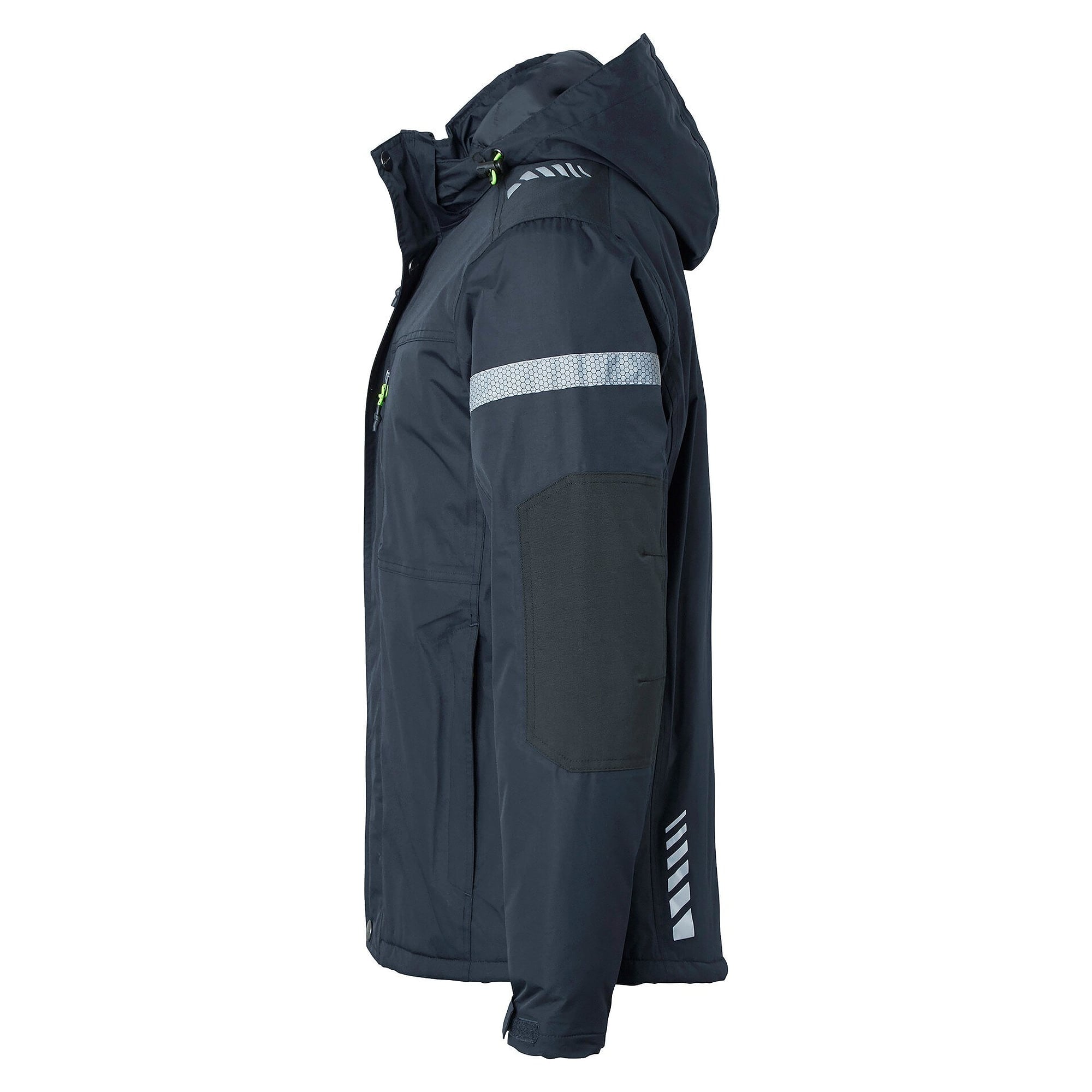 Veste d'hiver homme 350 bleu marine, EN 343 classe 3, doublure matelassée, capuche amovible - Top Swede 1000890403