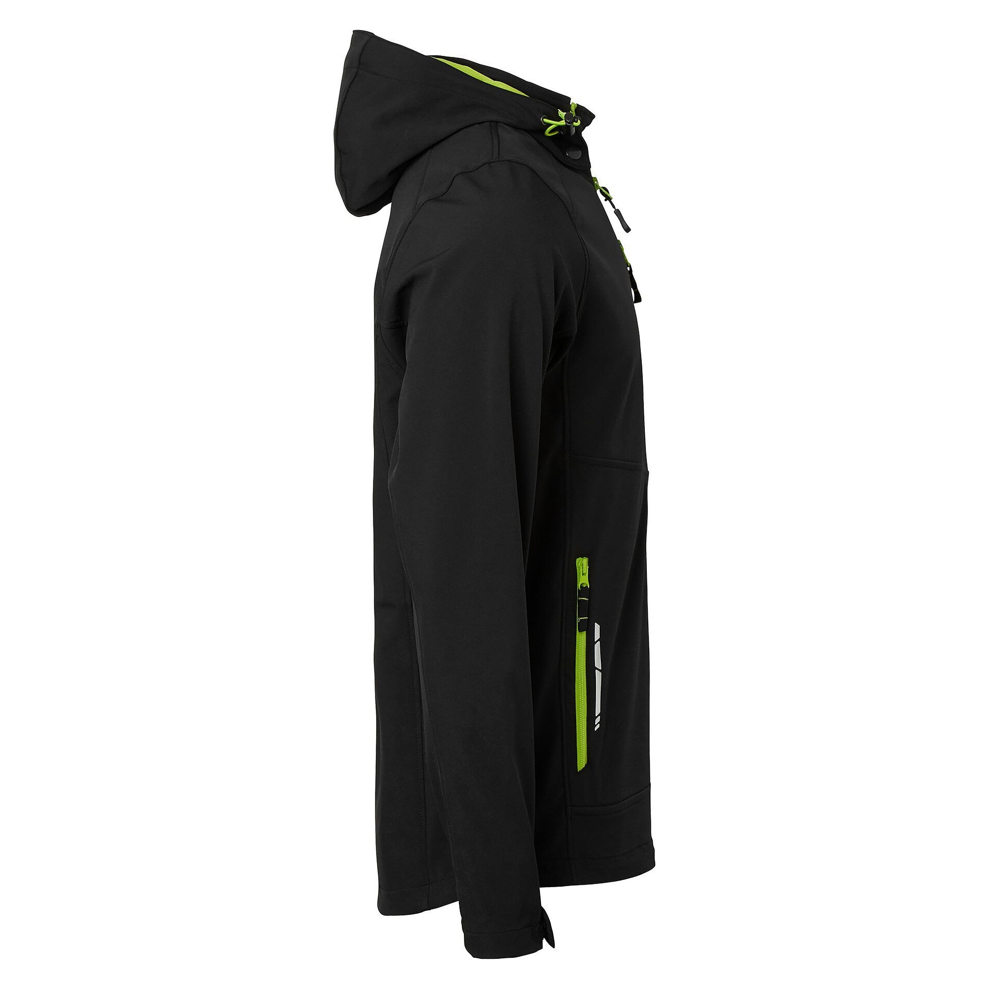 Dreilagige Softshelljacke Herren mit abnehmbarer Kapuze, schwarz - Top Swede 1000891001