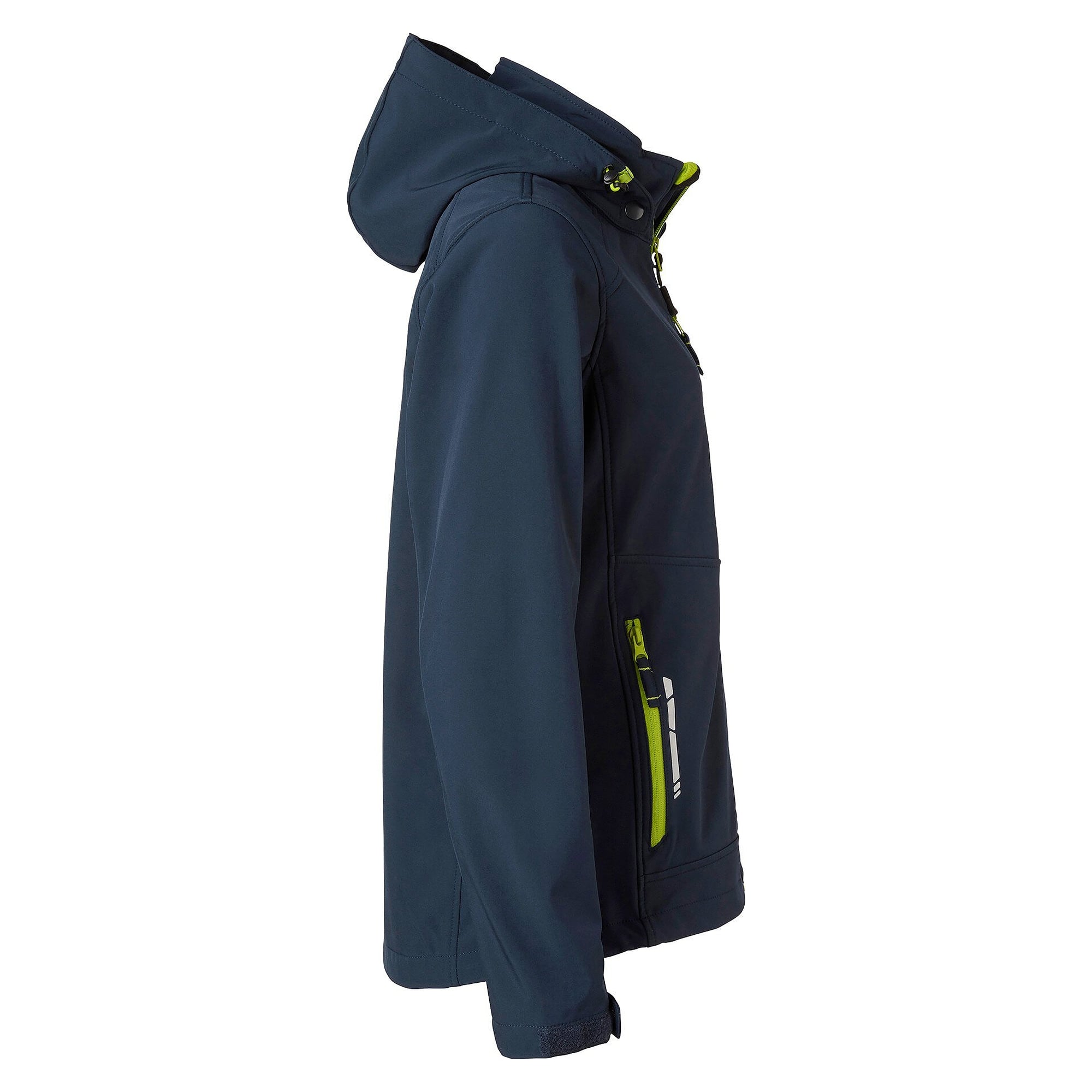 Dreilagige Softshelljacke Damen mit abnehmbarer Kapuze, navyblau - Top Swede 1000892403
