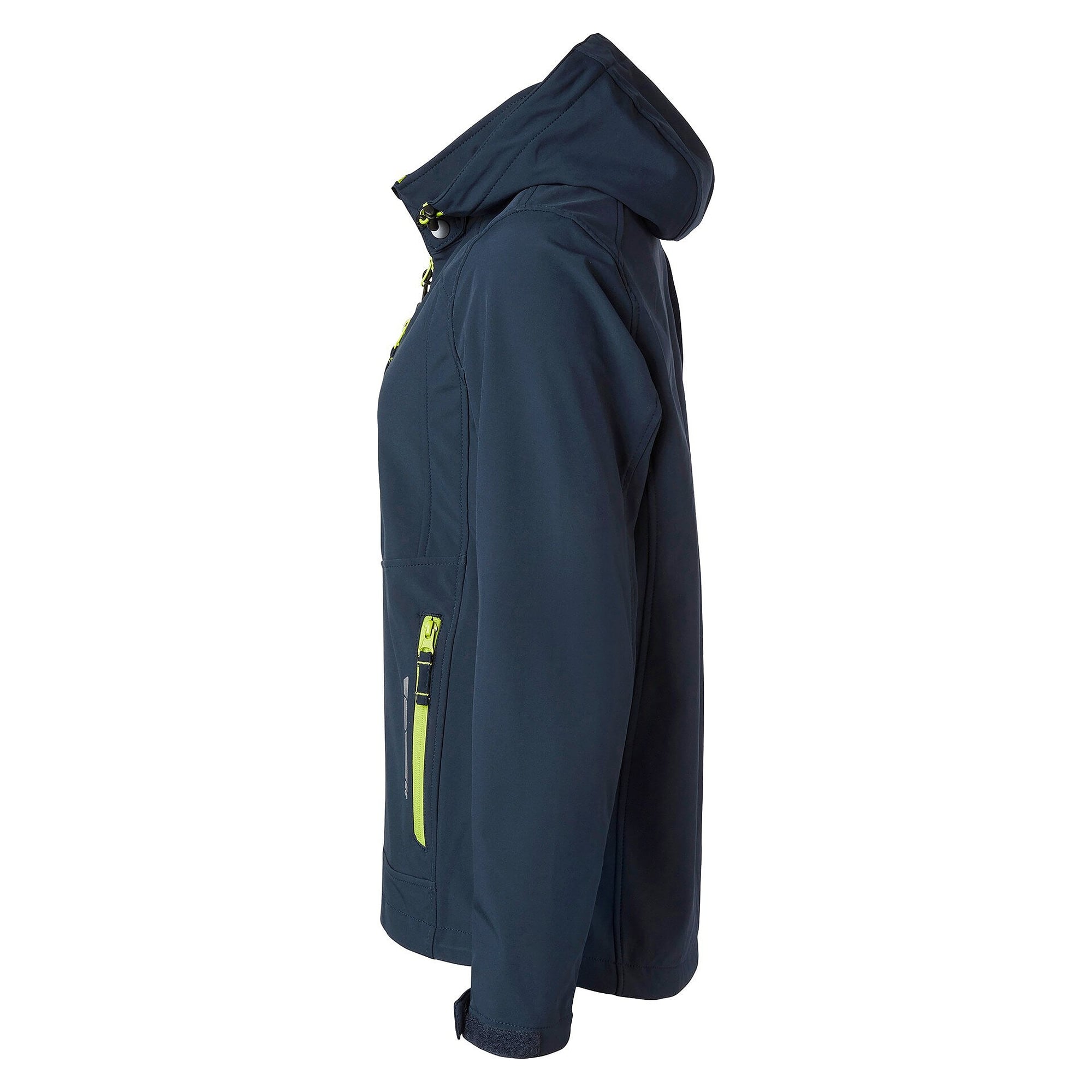 Dreilagige Softshelljacke Damen mit abnehmbarer Kapuze, navyblau - Top Swede 1000892403