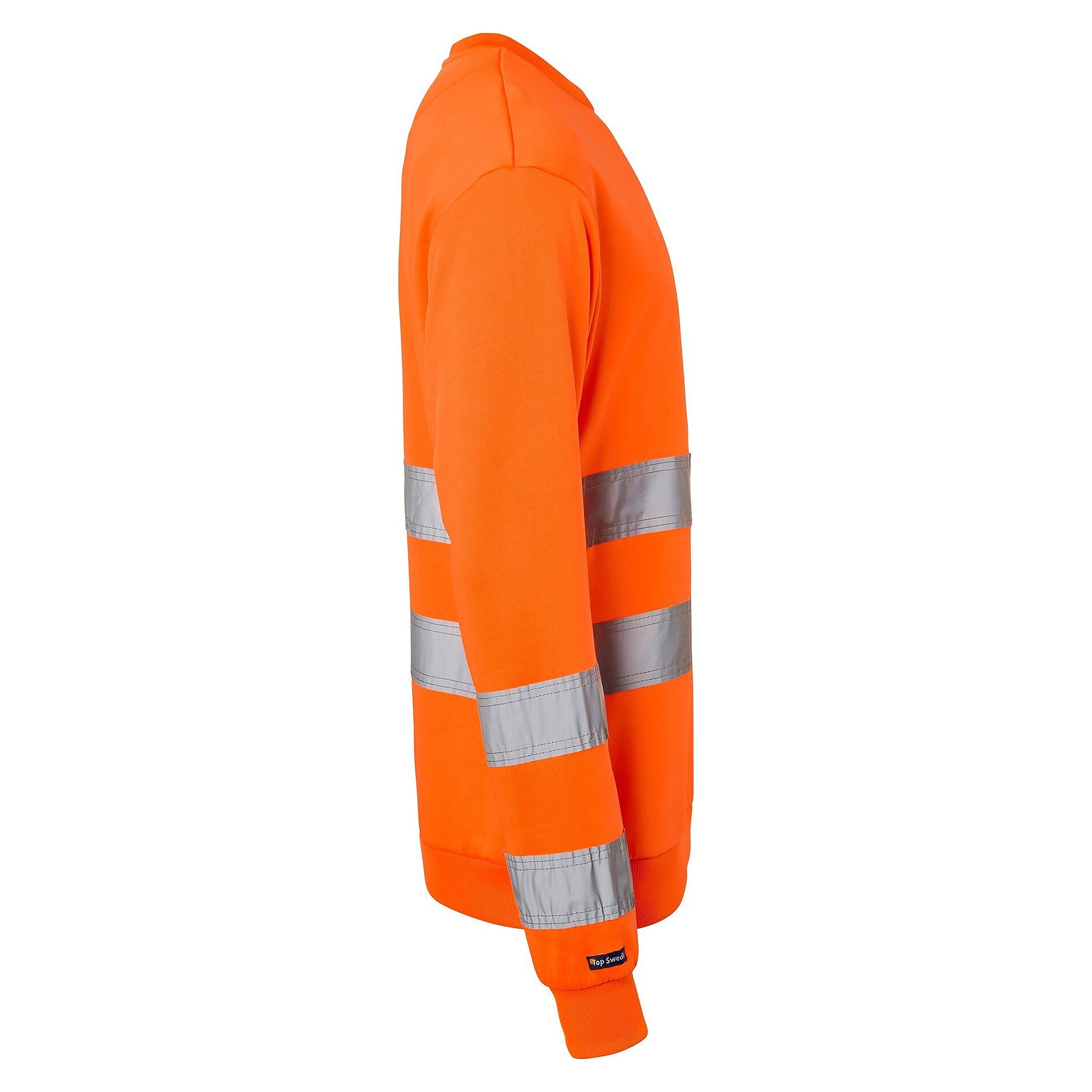 Warnschutz-Sweatshirt 4228 nach EN ISO 20471 Klasse 3 mit Bündchen, fluoreszierend orange - Top Swede 1000917811