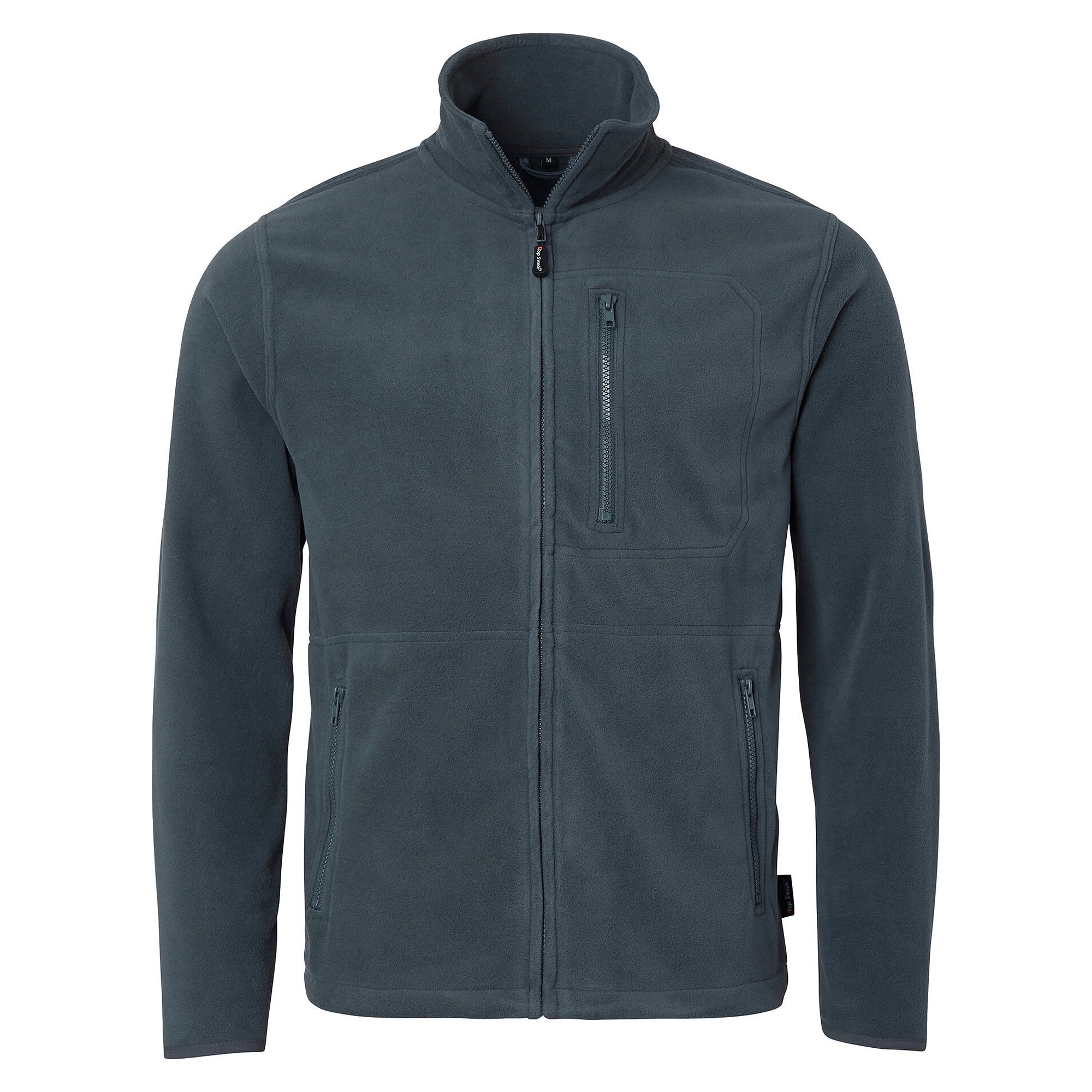 Veste polaire unisexe 4642 avec poche poitrine et deux poches zippées, gris foncé - Top Swede 1000923021