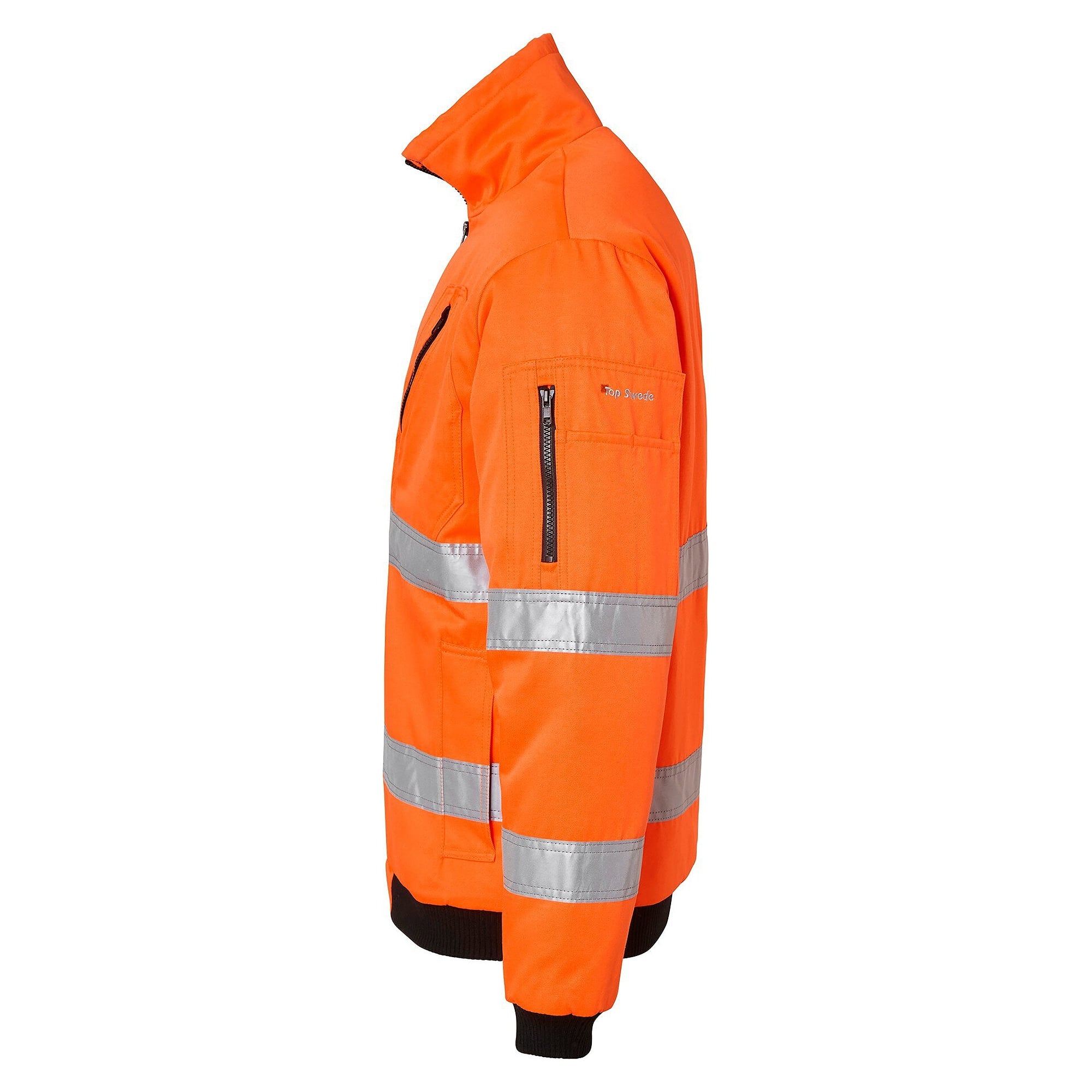 Veste d'hiver haute visibilité 5016 EN ISO 20471 classe 3, doublure matelassée, orange fluo - Top Swede 1000926811
