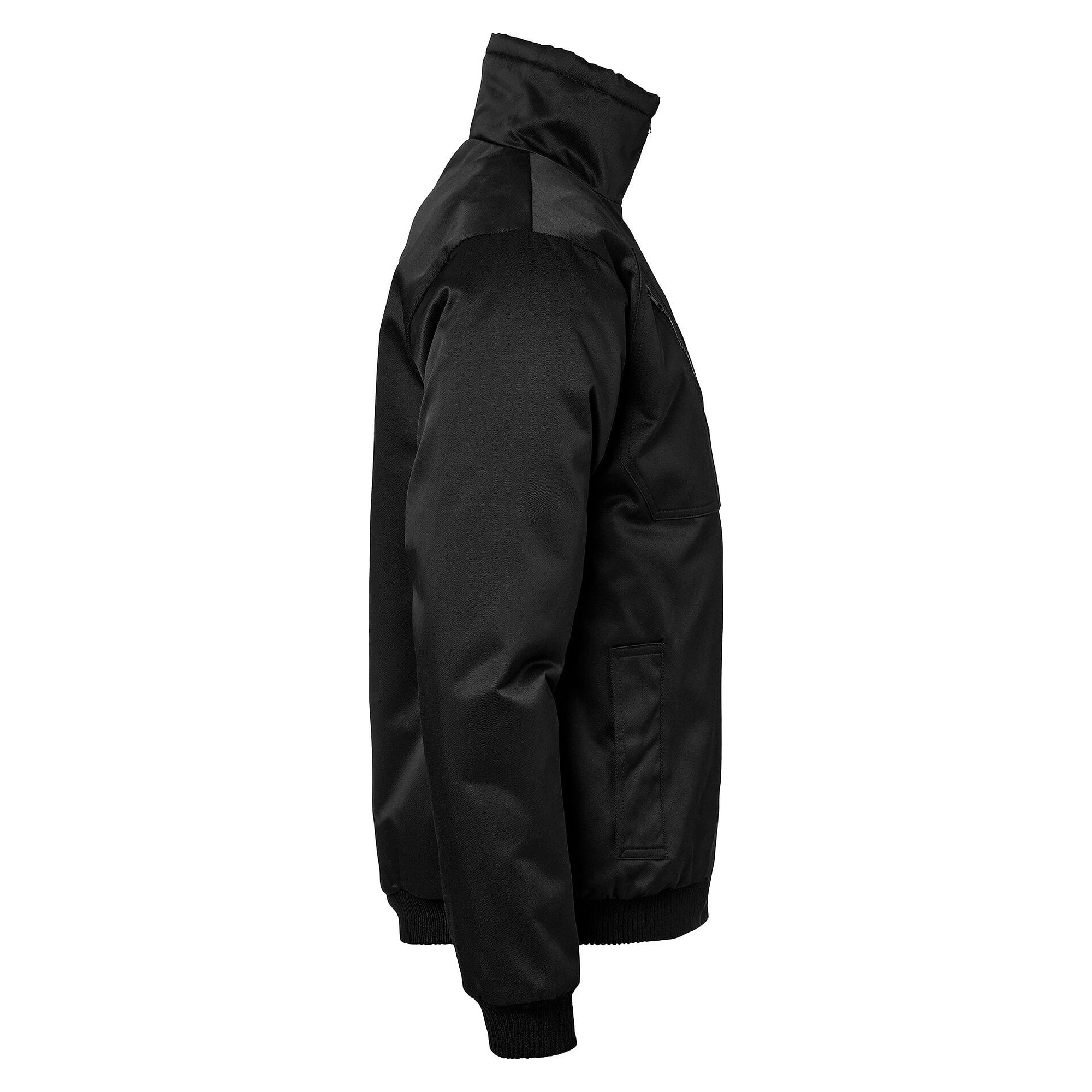 Gefütterte Winterjacke 5026 im Fliegerjacken-Stil mit sieben Taschen, Unisex, schwarz - Top Swede 1000928001