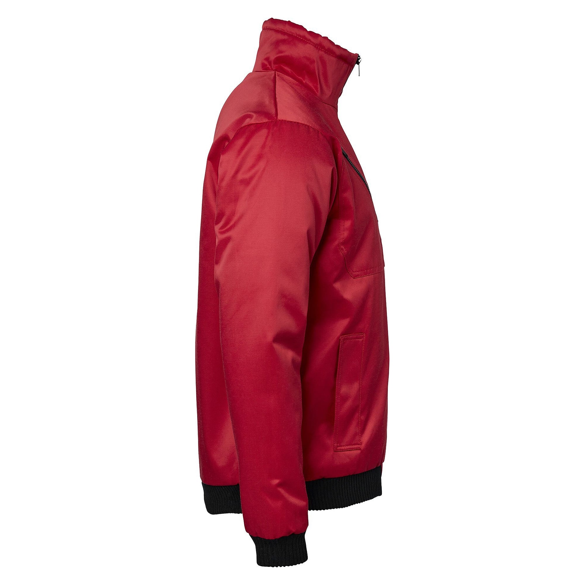 Gefütterte Winterjacke 5026 im Fliegerjacken-Stil mit sieben Taschen, Unisex, rot - Top Swede 1000928607