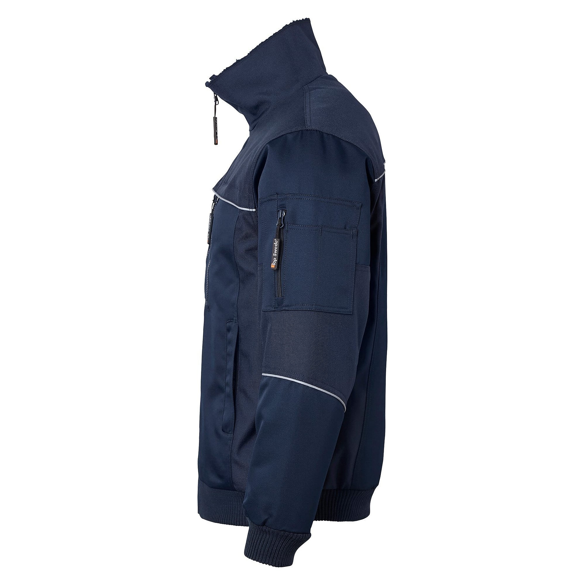 Veste d'hiver de travail doublée 5126, renforts en nylon balistique, unisexe, bleu marine - Top Swede 1000929403