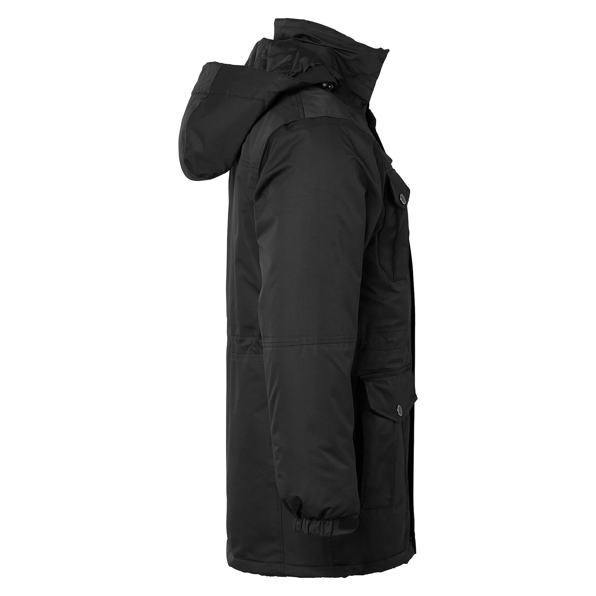 Parka d'hiver 6020 EN 343, matelassée, colonne d'eau 10 000 mm, capuche amovible, noir - Top Swede 1000975001