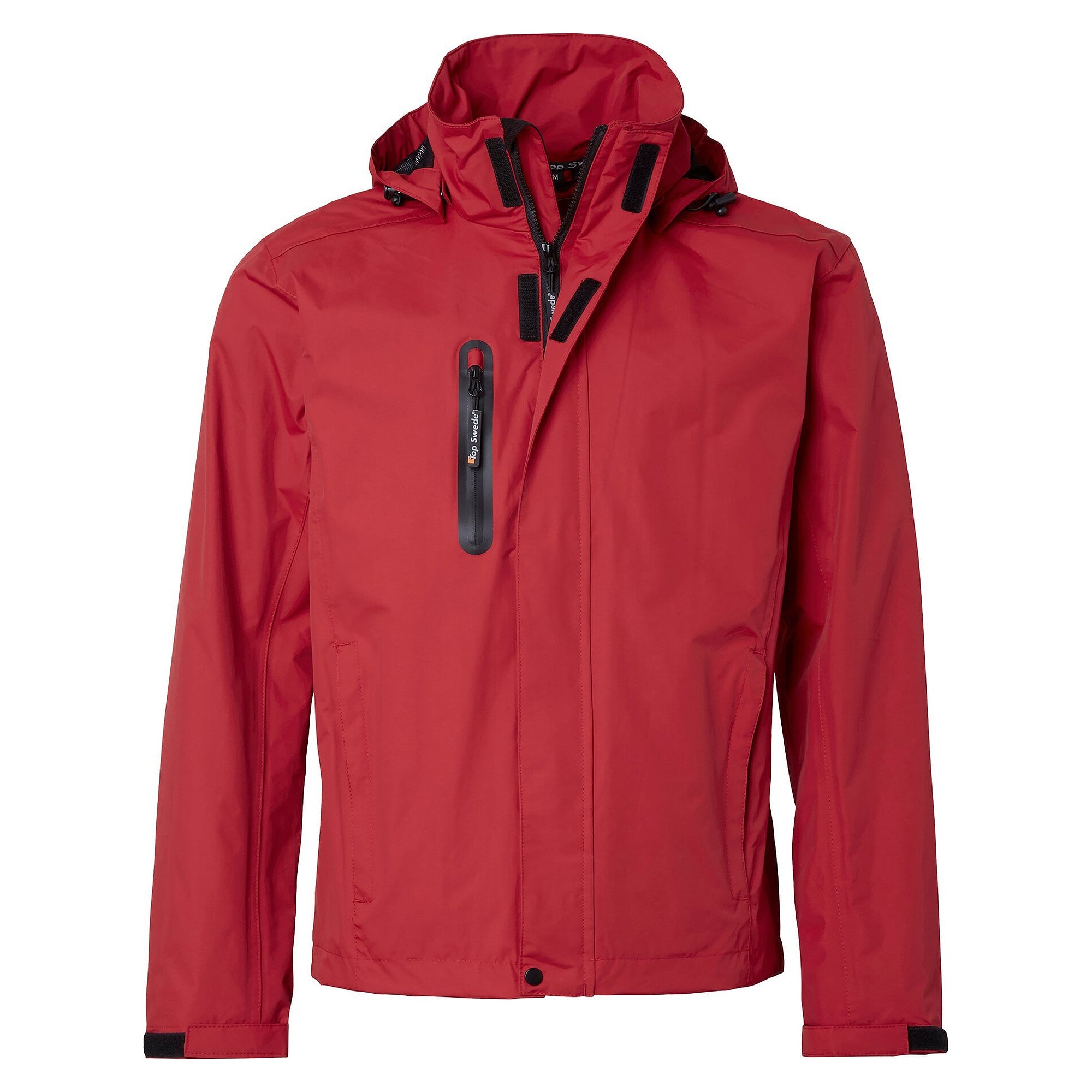 Veste shell homme 6520 coupe-vent et imperméable, EN 343 classe 3, coloris rouge - Top Swede 1000979607
