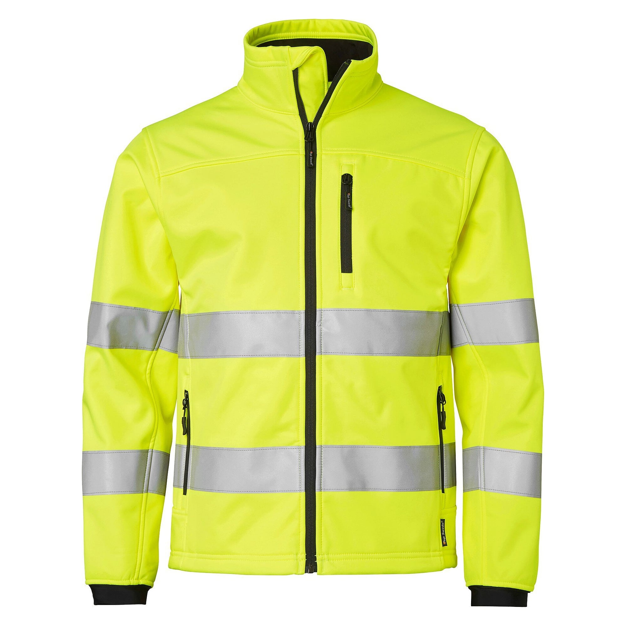 Veste softshell haute visibilité 7621 intérieur polaire, EN ISO 20471 classe 3, jaune fluo - Top Swede 1000984712