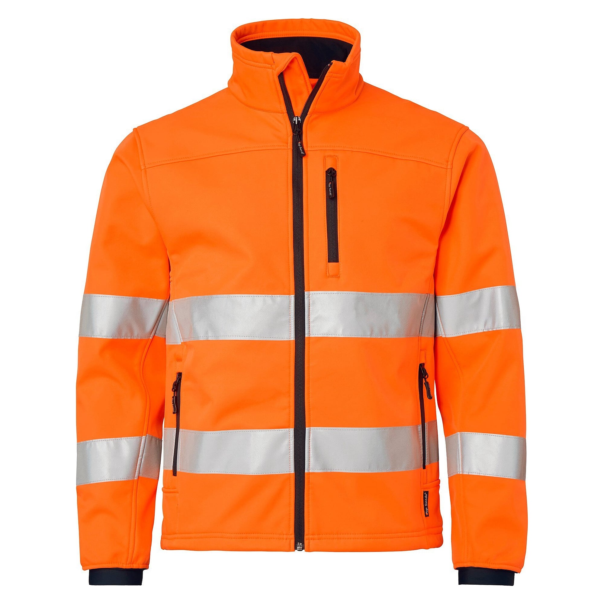 Veste softshell haute visibilité 7621 intérieur polaire, EN ISO 20471 classe 3, orange fluo - Top Swede 1000984811