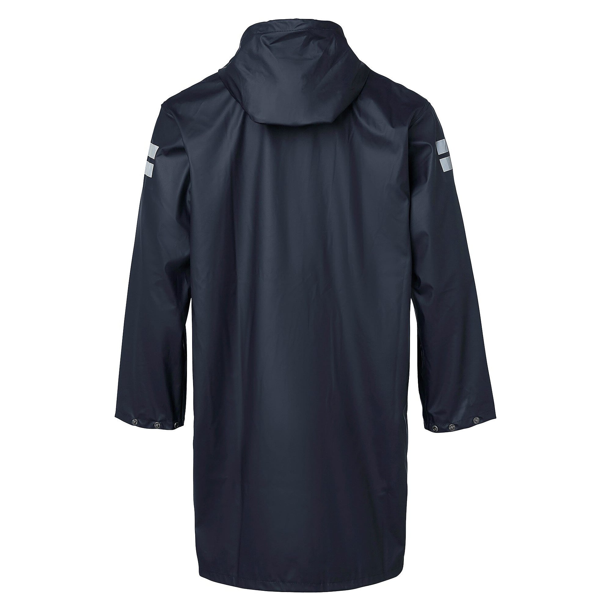 Regenmantel 9295 aus Stretch, 100 cm lang, verschweißte Nähte, EN 343 3/1, navyblau - Top Swede 1000992403