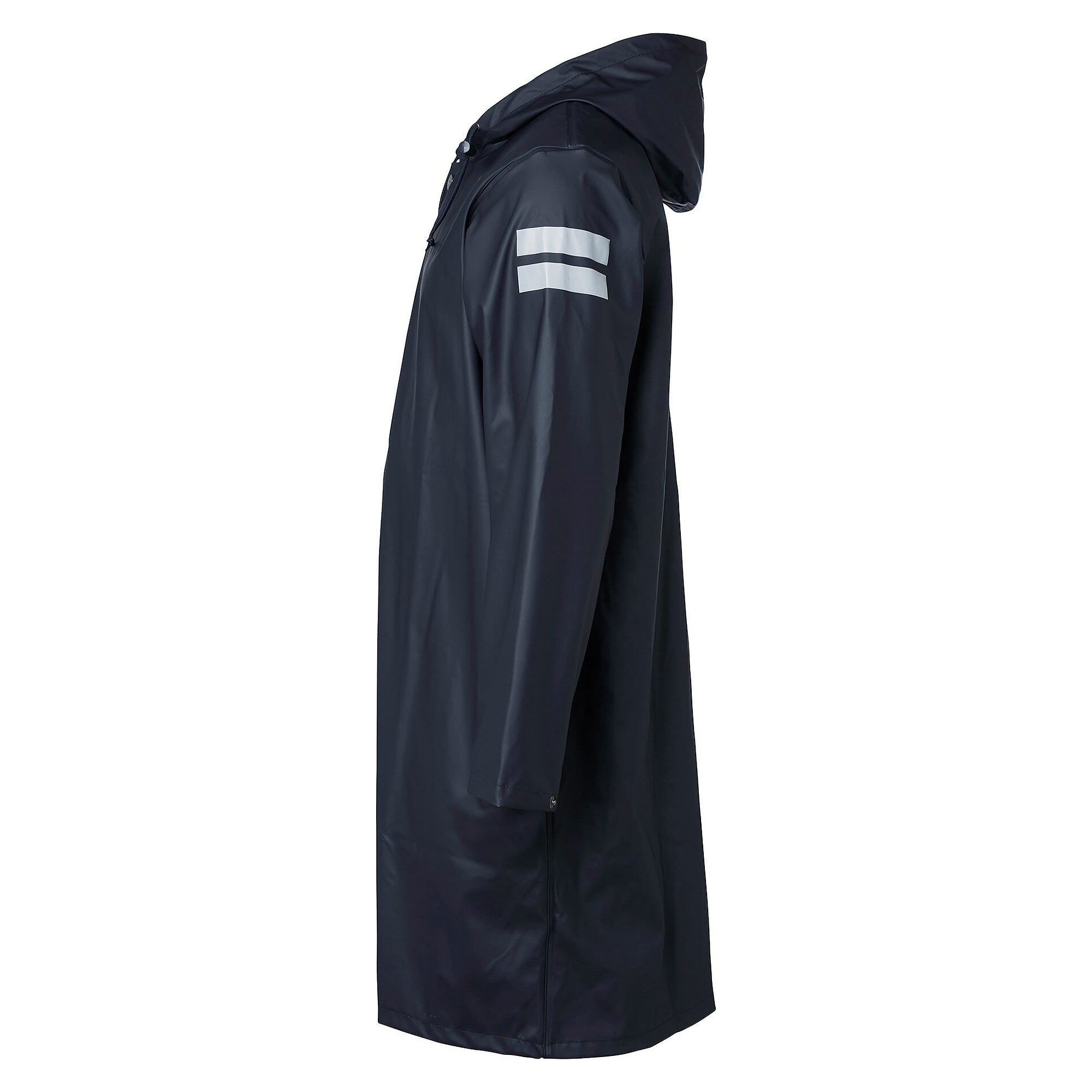 Regenmantel 9295 aus Stretch, 100 cm lang, verschweißte Nähte, EN 343 3/1, navyblau - Top Swede 1000992403