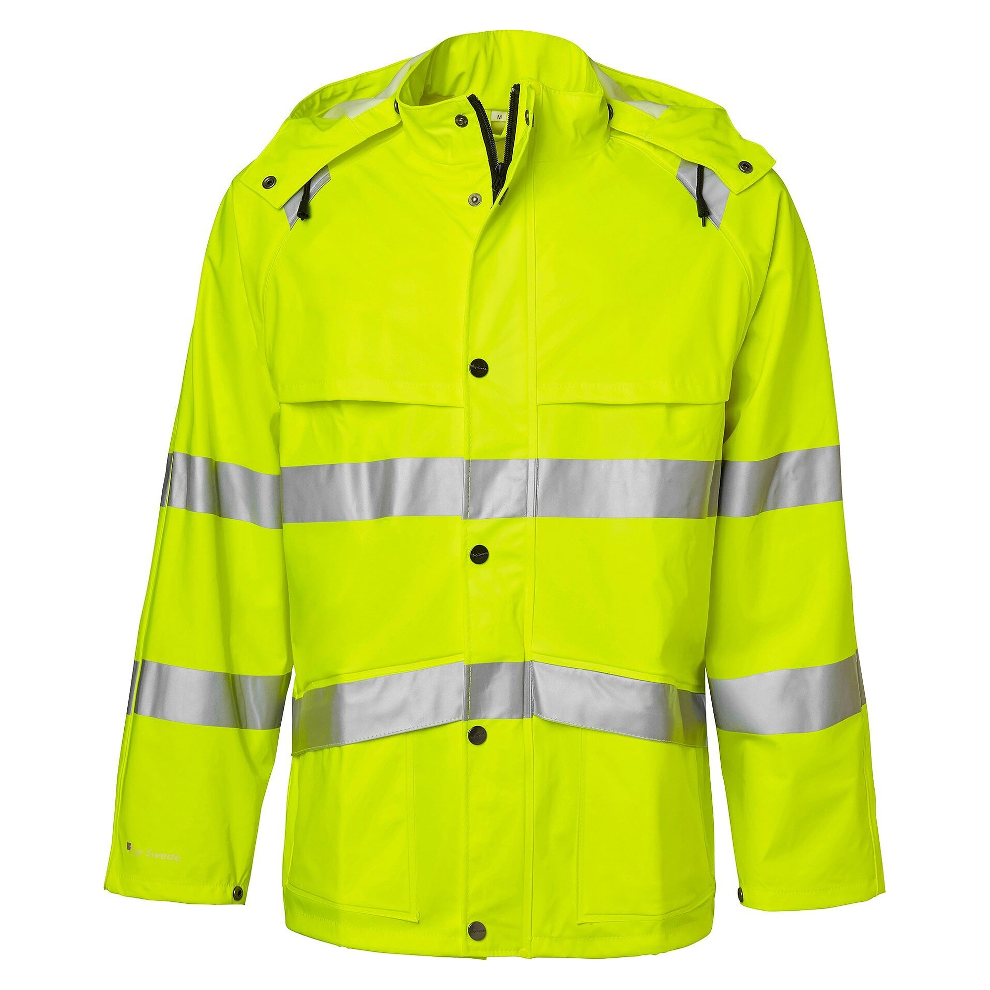 Veste de pluie haute visibilité 9394, EN ISO 20471 classe 3 et EN 343 3/1, jaune fluo - Top Swede 1000994712