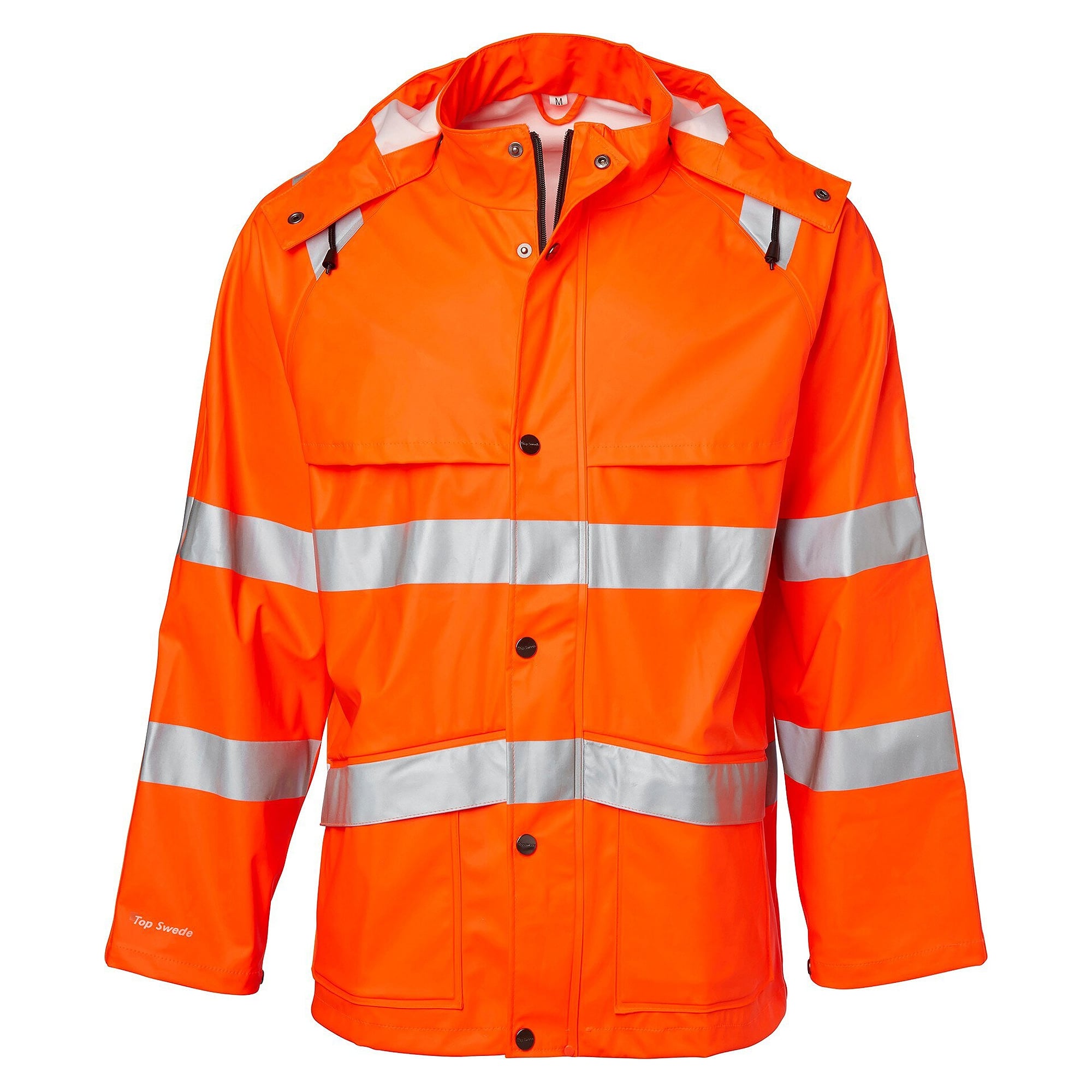 Veste de pluie haute visibilité 9394, EN ISO 20471 classe 3 et EN 343 3/1, orange fluo - Top Swede 1000994811