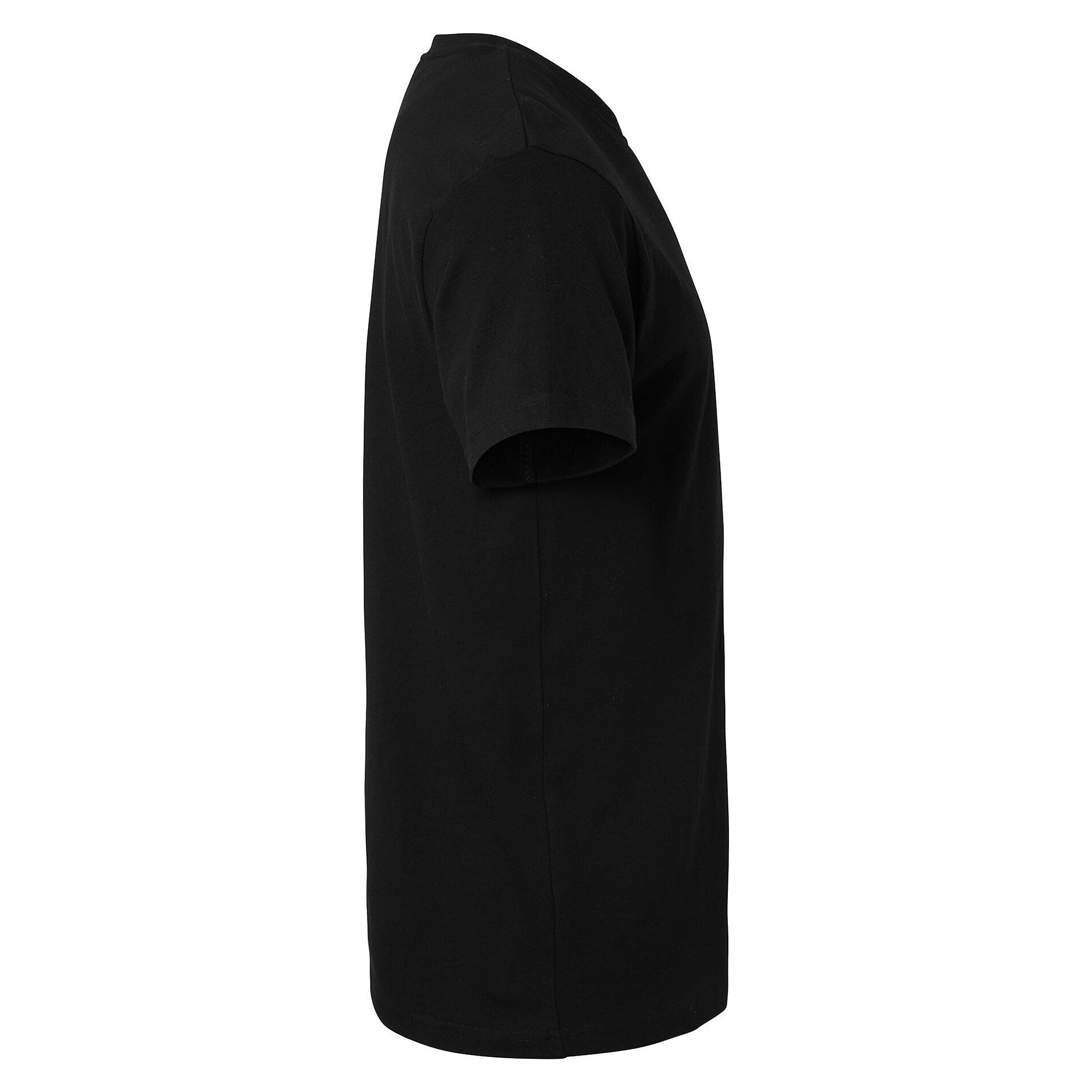 T-shirt 239 unisexe en coton peigné, tricoté en tube, aucune couture sur les côtés, noir - Top Swede 1001298001
