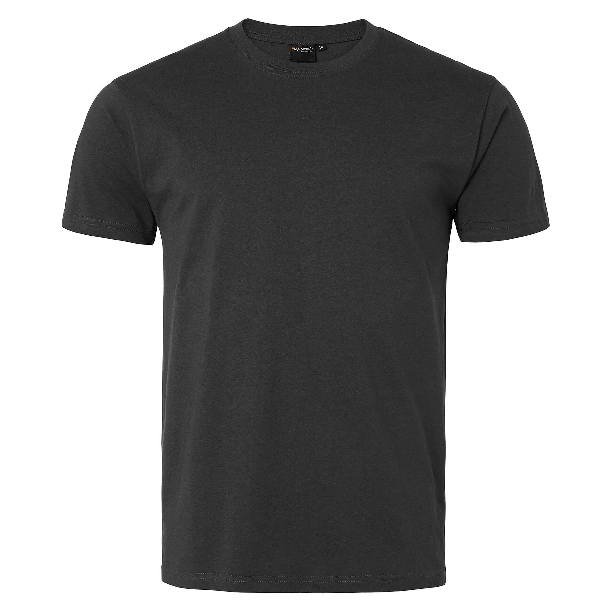 T-shirt 239 unisexe en coton peigné, tricoté en tube, aucune couture sur les côtés, gris - Top Swede 1001298033