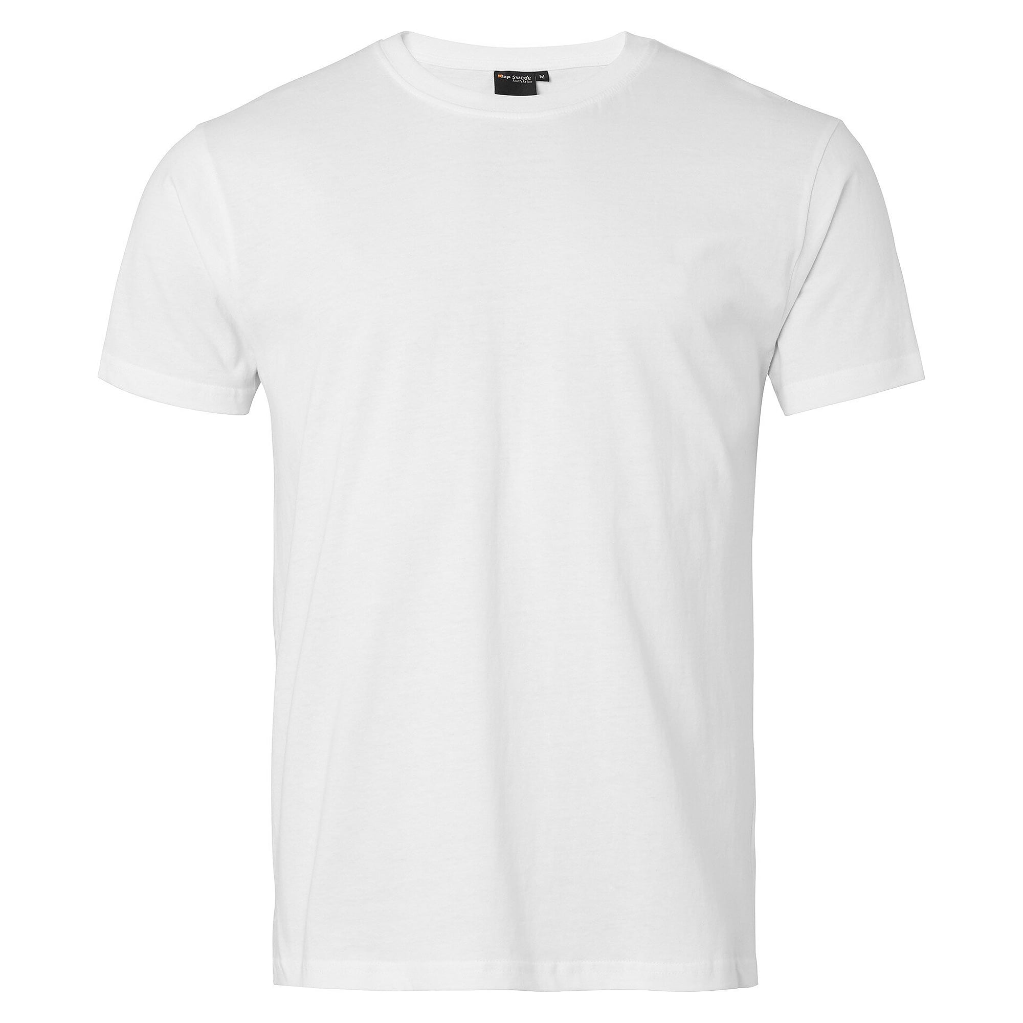 T-shirt 239 unisexe en coton peigné, tricoté en tube, aucune couture sur les côtés, blanc - Top Swede 1001298101