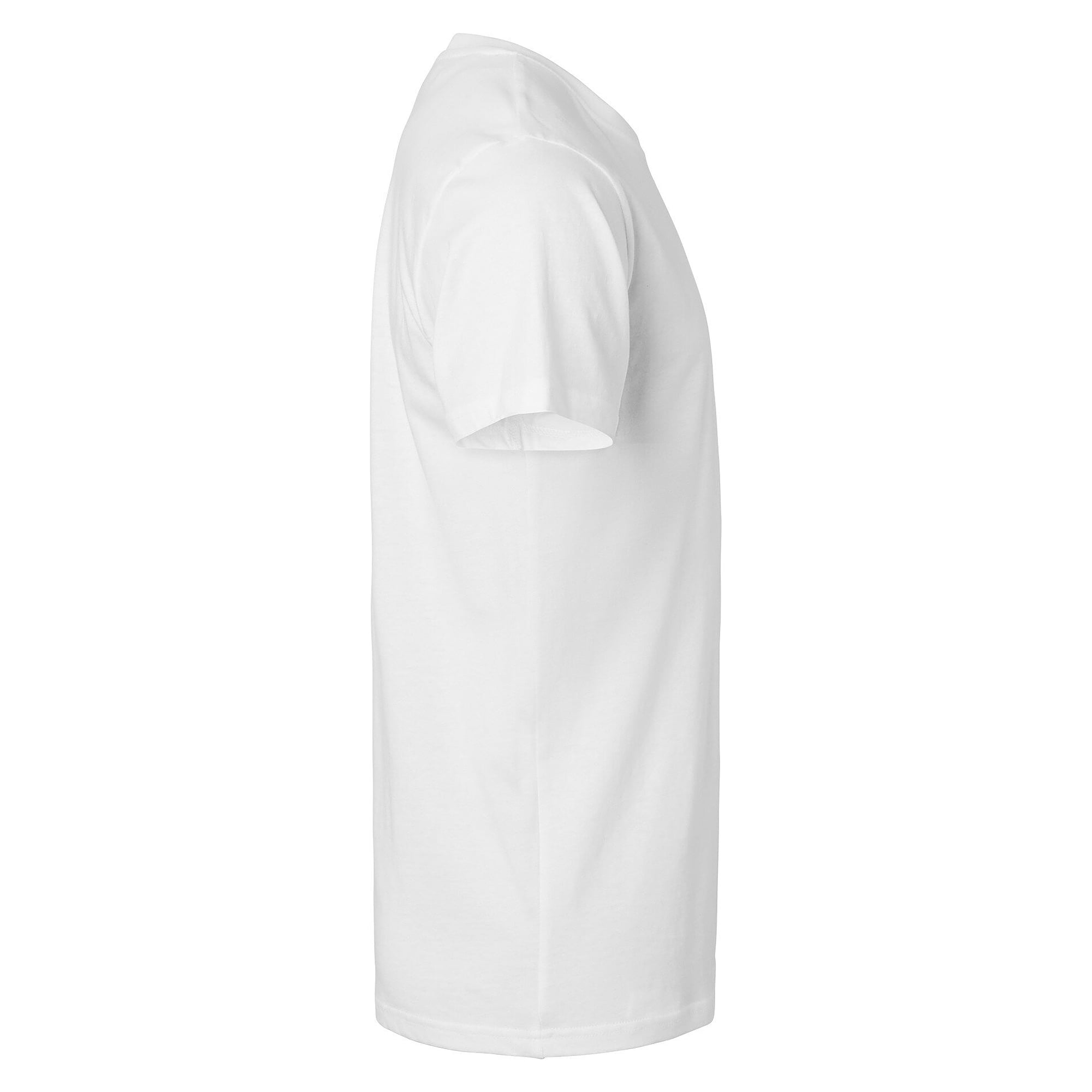 T-shirt 239 unisexe en coton peigné, tricoté en tube, aucune couture sur les côtés, blanc - Top Swede 1001298101