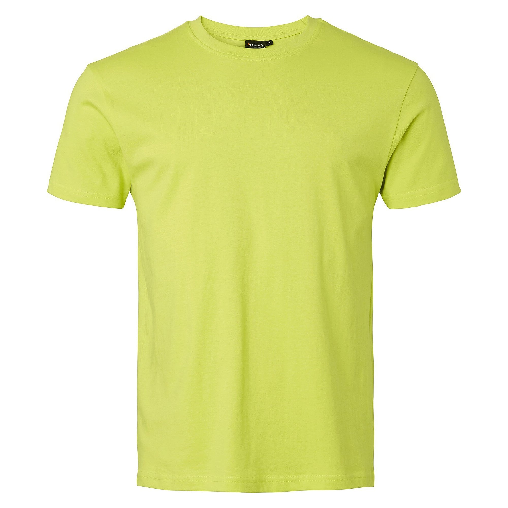 T-shirt 239 unisexe en coton peigné, tricoté en tube, aucune couture sur les côtés, vert lime - Top Swede 1001298319