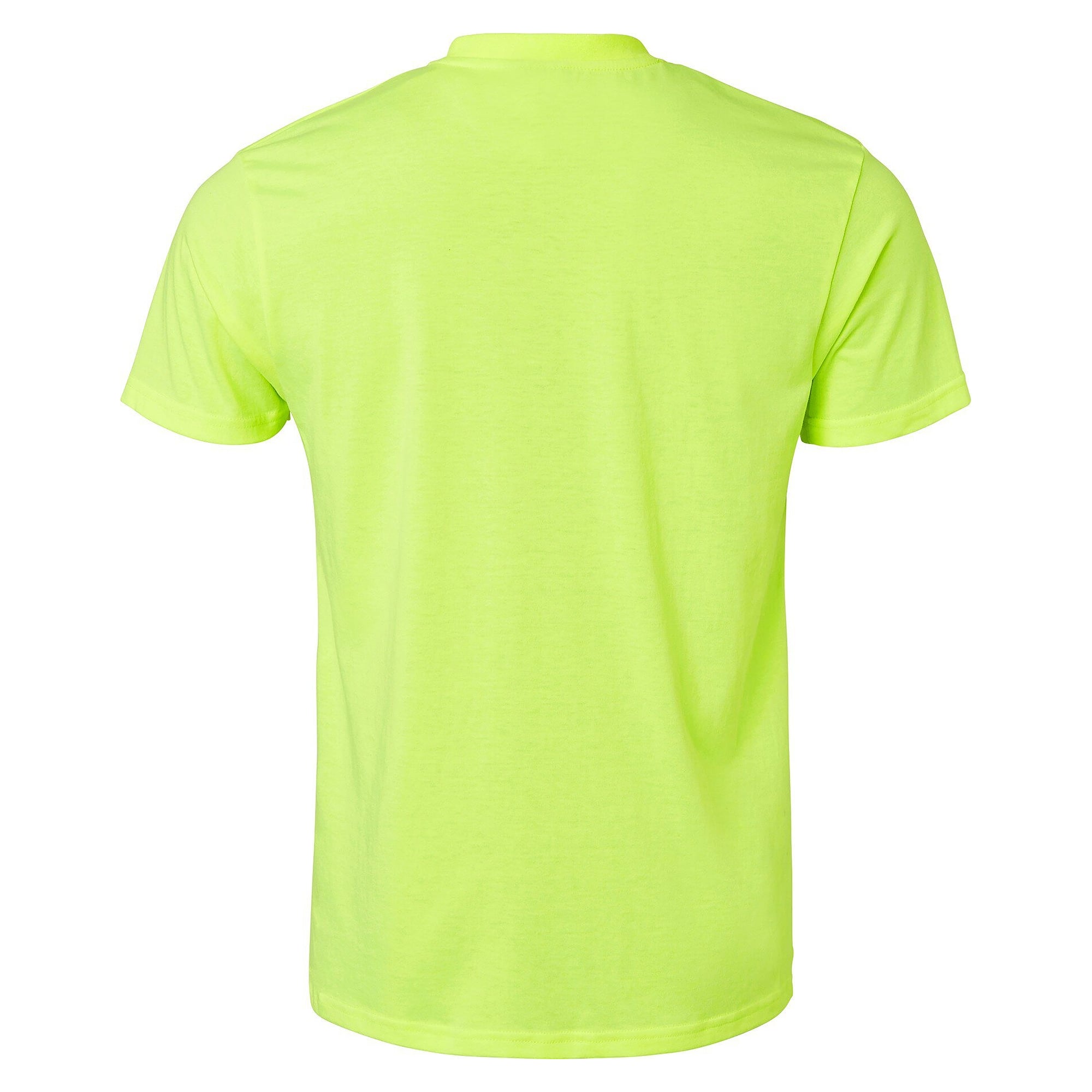T-shirt 239 in high-visibility colour, unisex, tubular-knit combed cotton, fluorescent yellow - Top Swede 1001360712