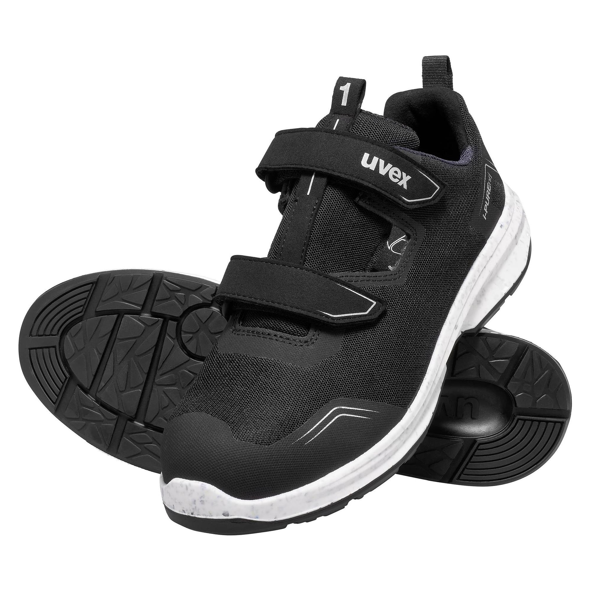 ESD-Sicherheitssandale 1 sport S1, Weite 11, metallfreie Kappe, schwarz - uvex 68908