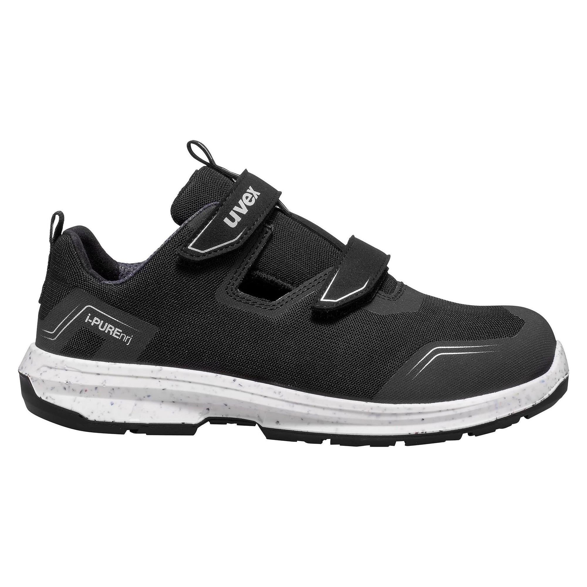 ESD-Sicherheitssandale 1 sport S1, Weite 11, metallfreie Kappe, schwarz - uvex 68908