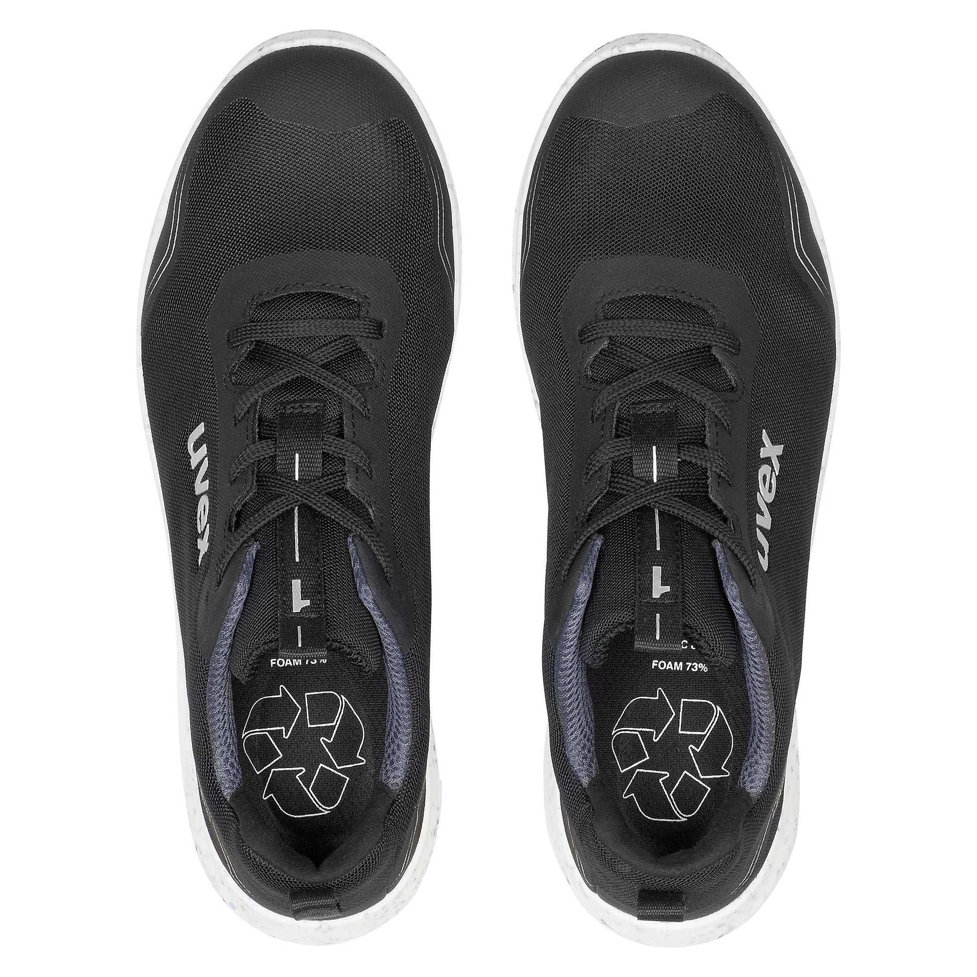 ESD-Sicherheitshalbschuh 1 sport S1, Weite 11, metallfreie Kappe, schwarz - uvex 68918