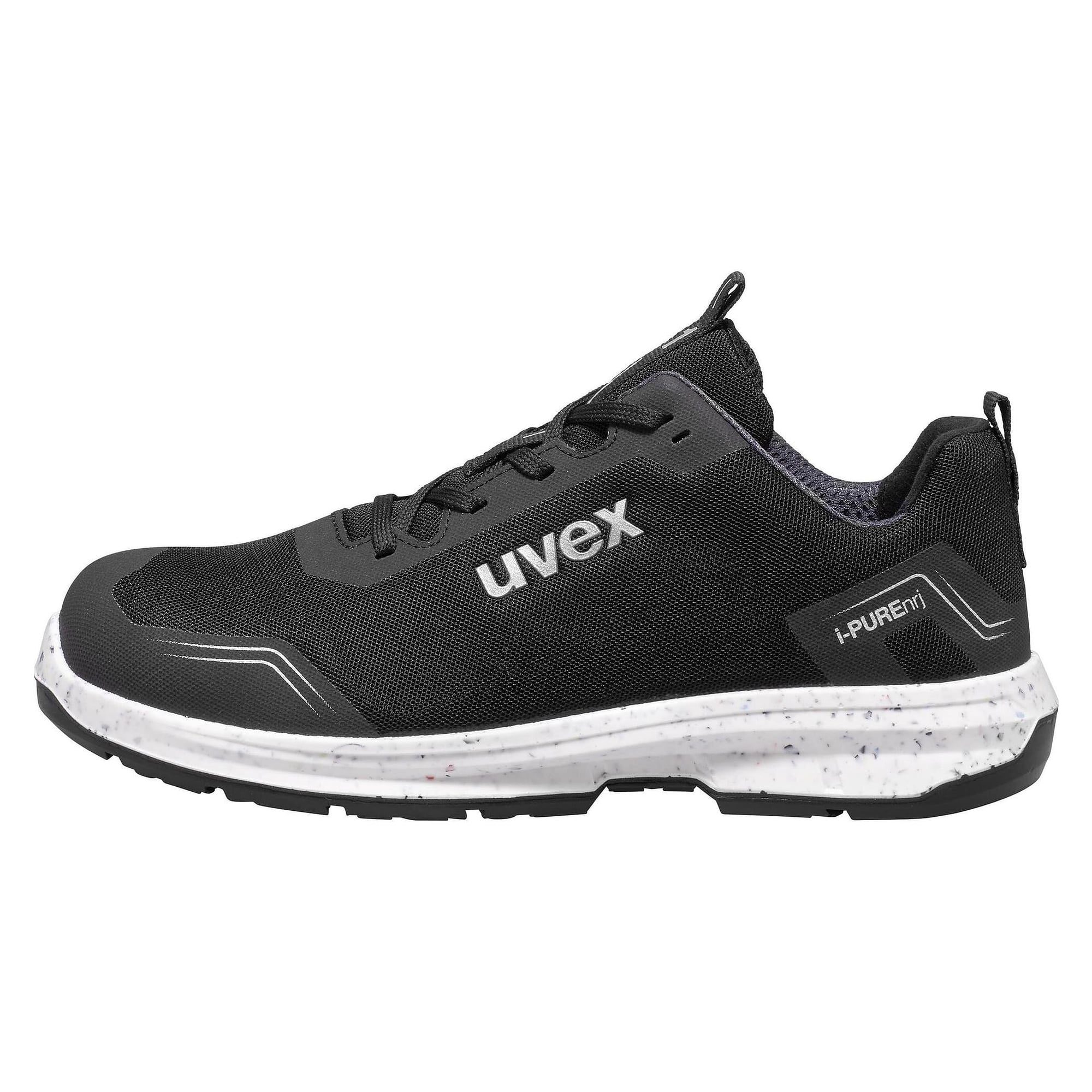 ESD-Sicherheitshalbschuh 1 sport S1, Weite 11, metallfreie Kappe, schwarz - uvex 68918